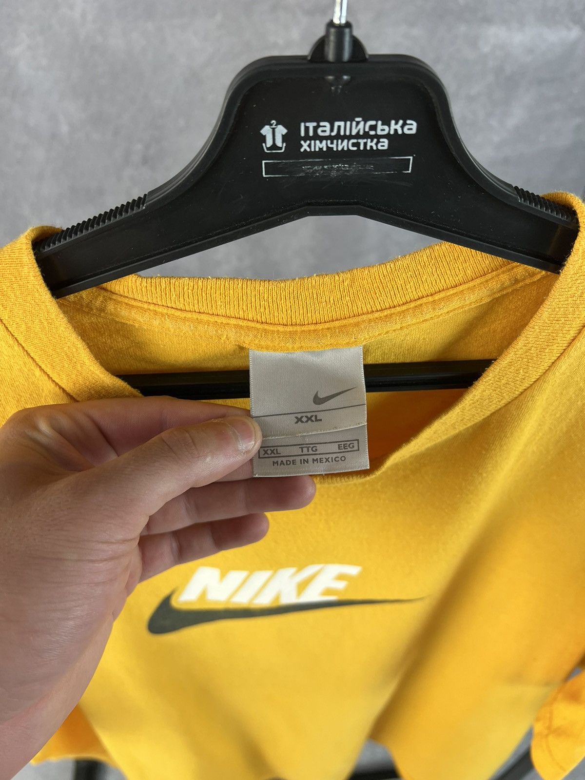 Nike × Vintage Vintage Nike big swoosh logo Y2K hype T-shirt Size US XXL / EU 58 / 5 - 8 Thumbnail