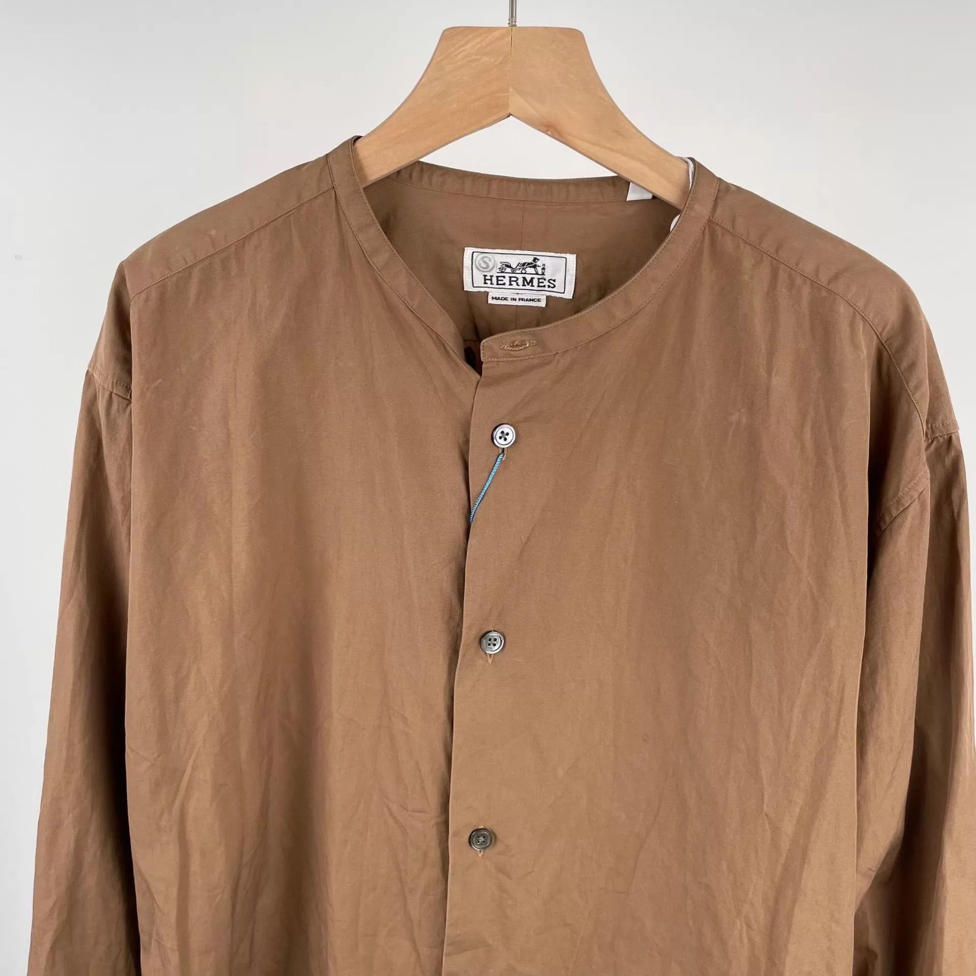 Hermes Hermes Brown Shirt 42 Size US L / EU 52-54 / 3 - 8 Thumbnail
