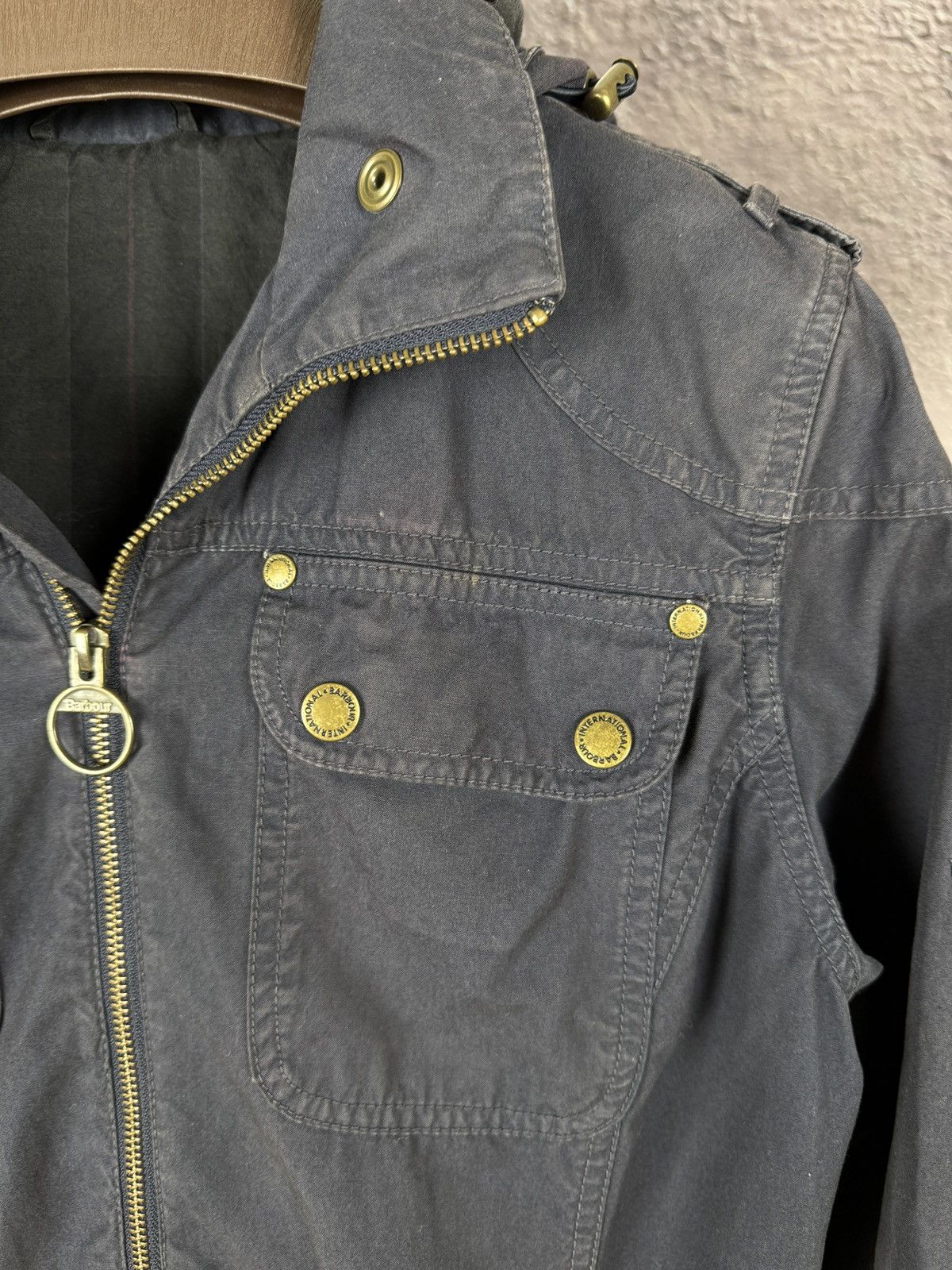 Barbour Barbour International White label faded navy blue jacket Size M / US 6-8 / IT 42-44 - 8 Thumbnail
