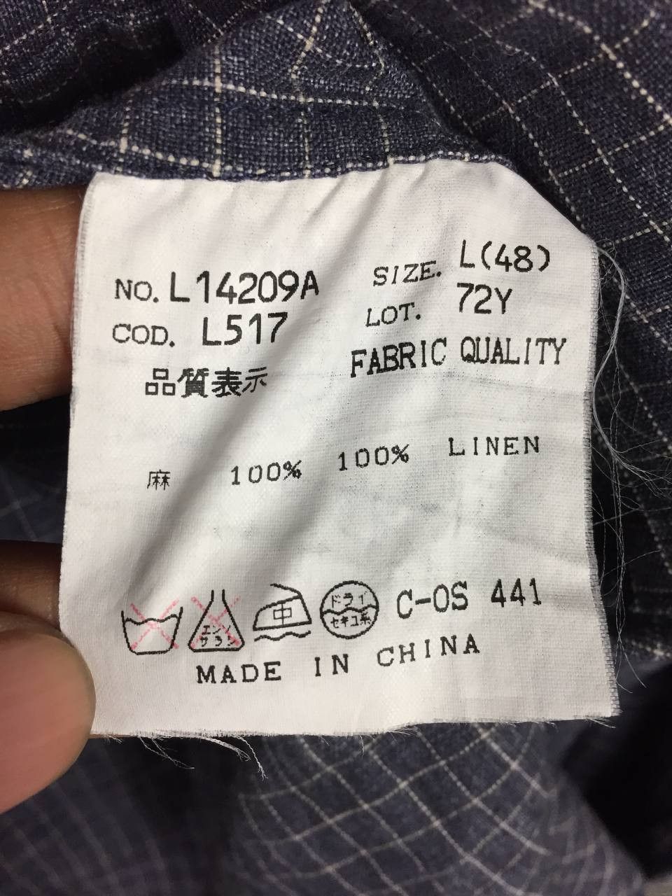 Guess Vtg GUESS Classics Linen Micro-Check Full Zip Shirt Jacket Size US L / EU 52-54 / 3 - 12 Thumbnail