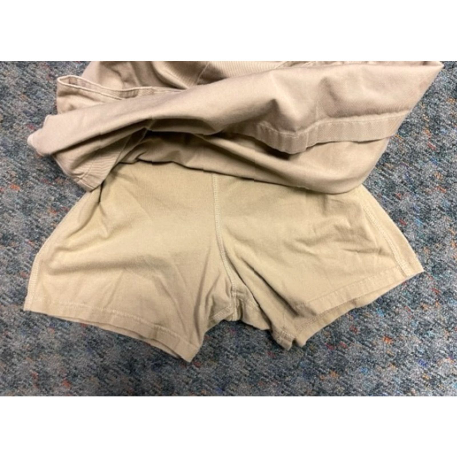 Lands' End Lands' End Skort Mini Skirt Size 1 Regular Women Beige Cotton Twill Golf Tennis Casual Workwear Preppy Short Fall Spring Summer Size 25" / US 0 / IT 36 - 3 Thumbnail