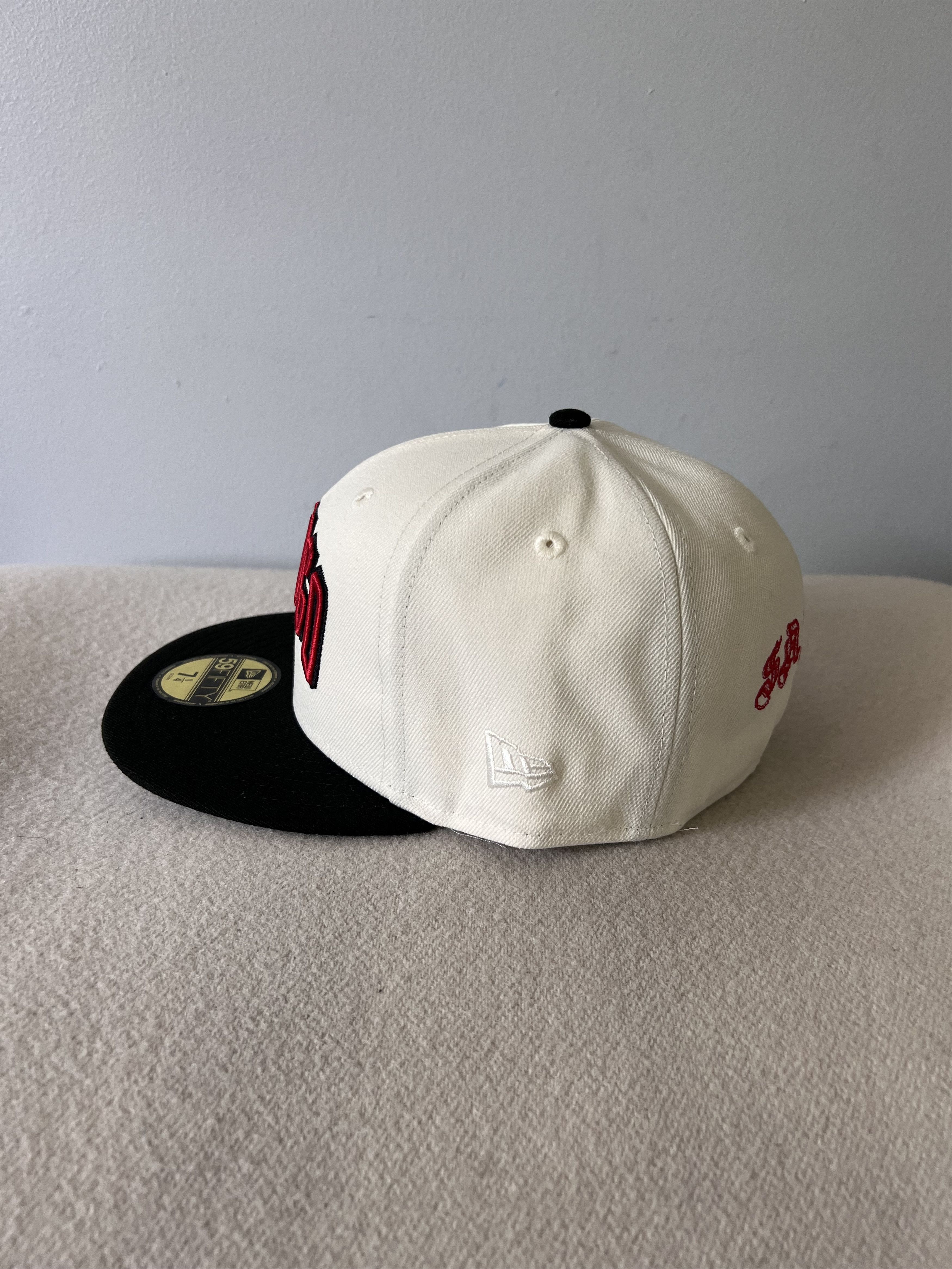 Hat Club × New Era 7 1/4 New Era Jae Tips Chicago Bulls 59FIFTY Fitted Hat Size ONE SIZE - 3 Thumbnail
