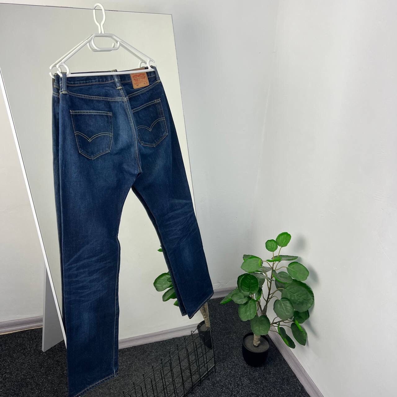 Levi's Y2K Levi’s Vintage Pants Jeans Baggy Denim Navy Blue Size US 33 - 2 Thumbnail