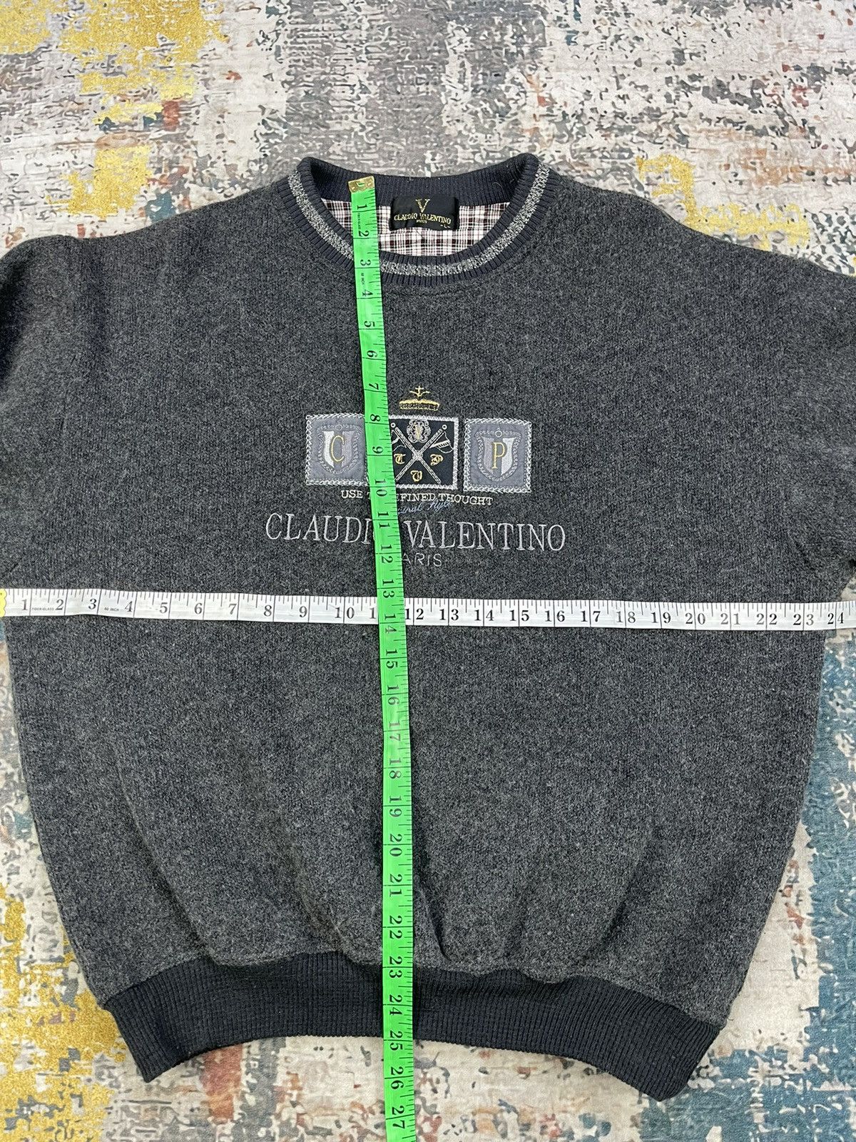 Valentino Claudia Valentino Centre Embroidered Sweater Size US M / EU 48-50 / 2 - 9 Thumbnail