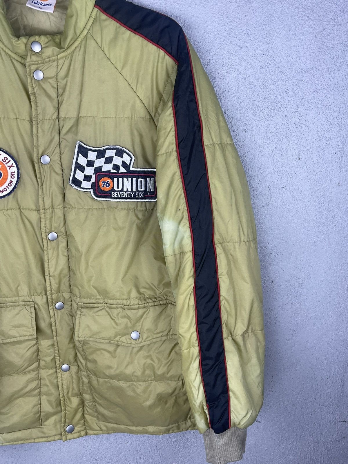 Vintage VINTAGE 76 LUBRICANTS Motor Oil Down Jacket Size US L / EU 52-54 / 3 - 3 Thumbnail