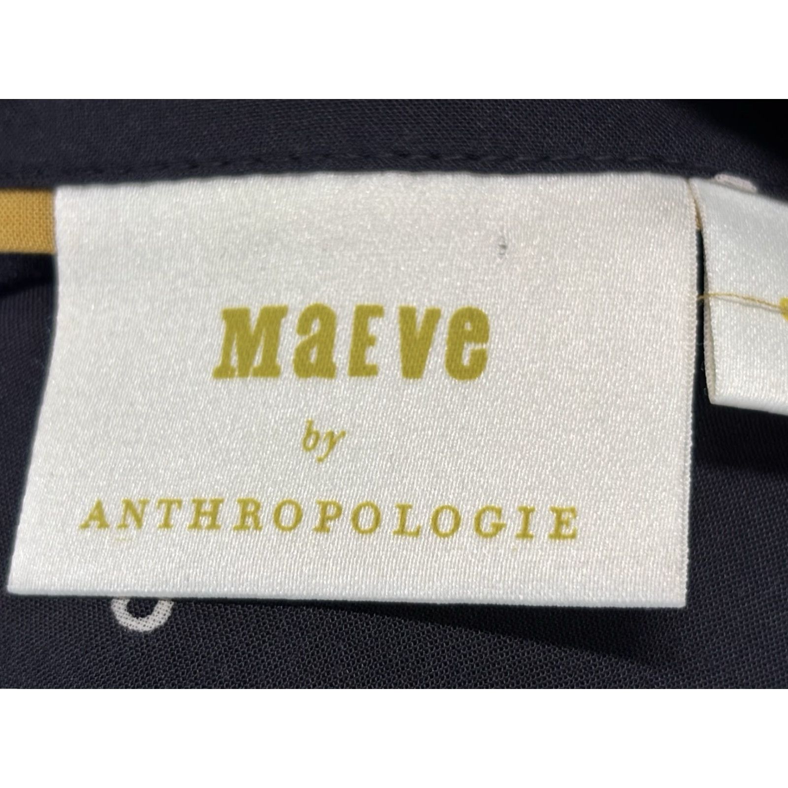 Vintage MAEVE Anthropologie Polka Dot Tunic Shirt Blouse S Blue Lightweight Semi-Sheer 3/4 Sleeve Business Casual Womens Size S / US 4 / IT 40 - 6 Thumbnail
