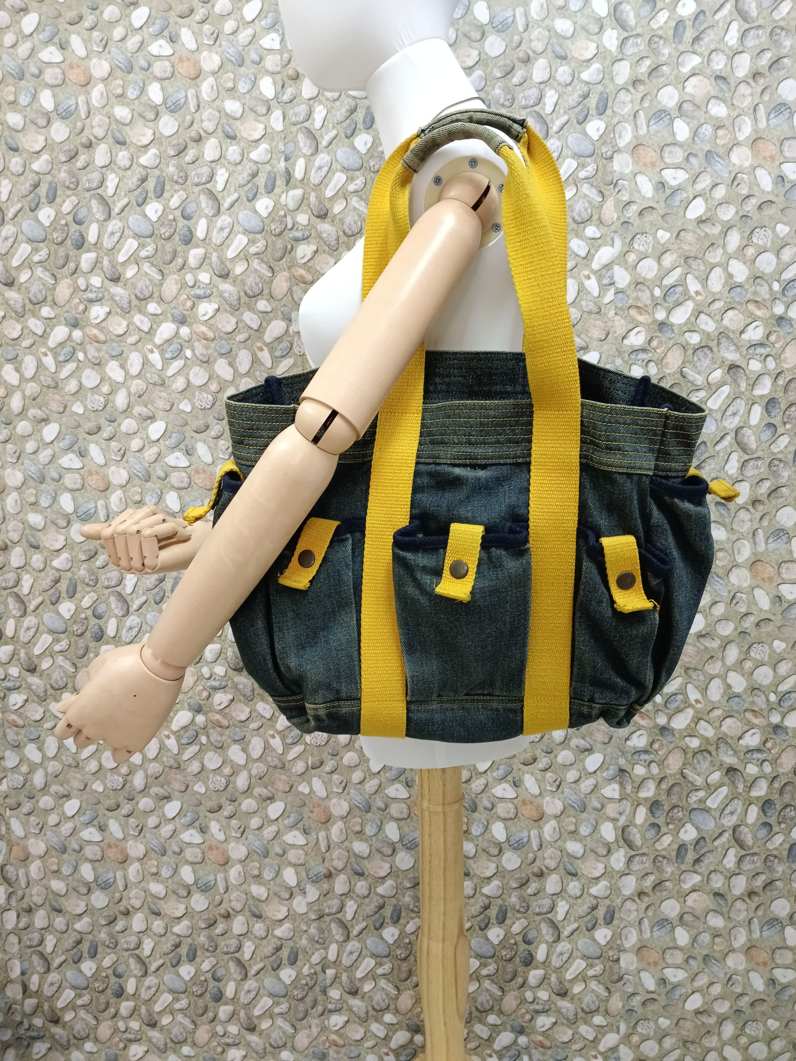 Evisu EVISU DENIM MULTIPOCKET CUSTOM MADE TOTE Size ONE SIZE - 2 Thumbnail