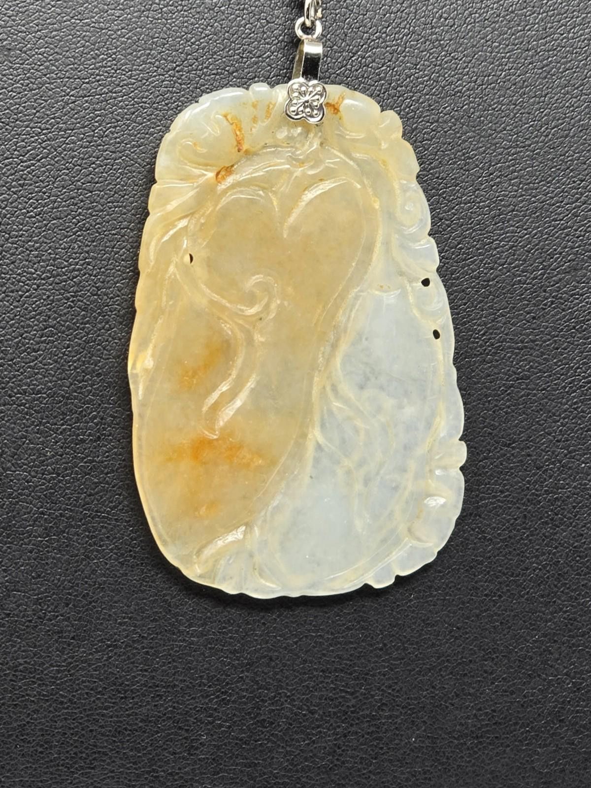 Monet SIGNED MONET 38" Vintage Jadeite Carved Gold Tone Necklace Size ONE SIZE - 4 Thumbnail