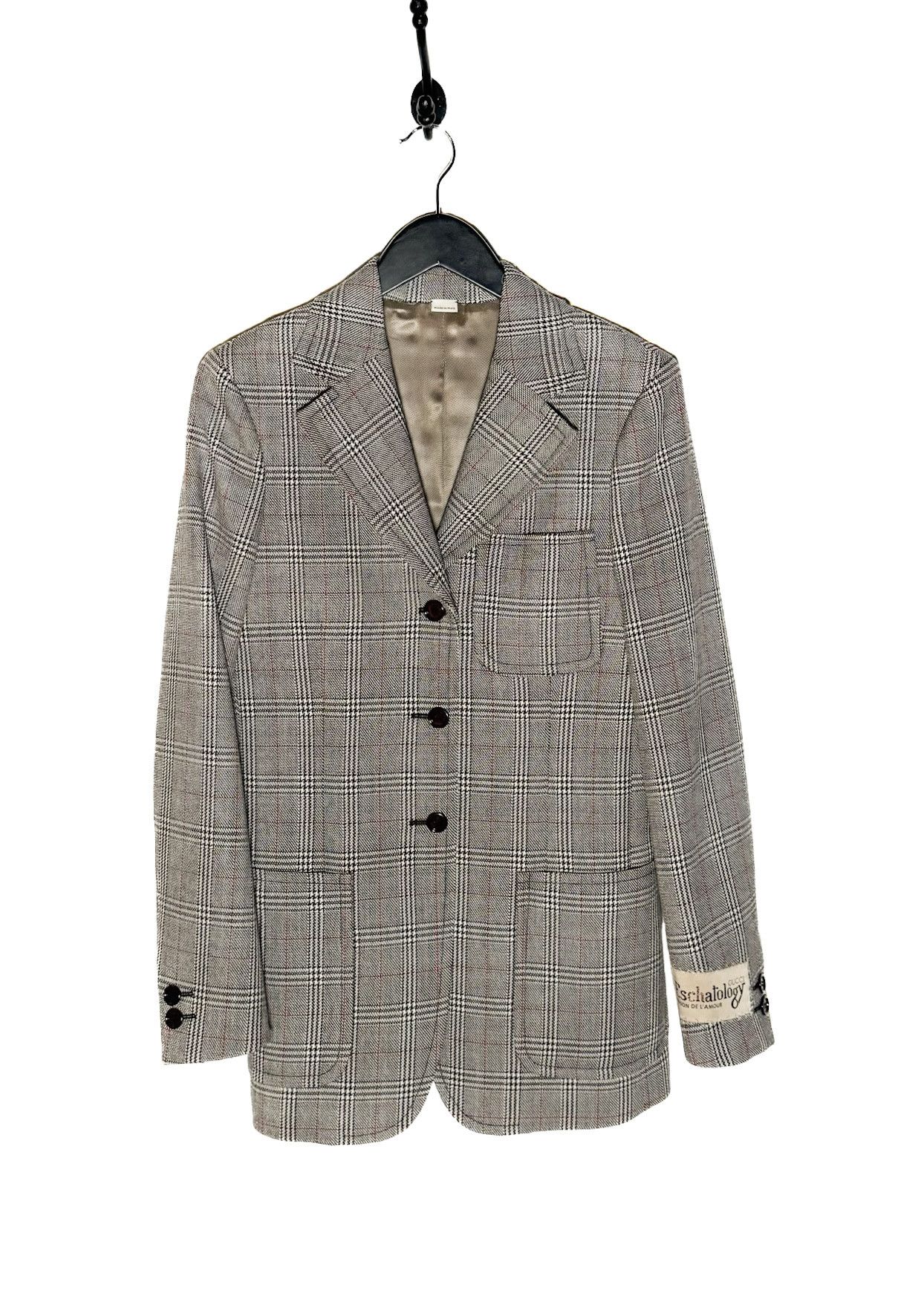 Gucci Gucci Grey Prince Of Wales 3 Buttons Blazer Size XS / US 0-2 / IT 36-38 - 1 Thumbnail