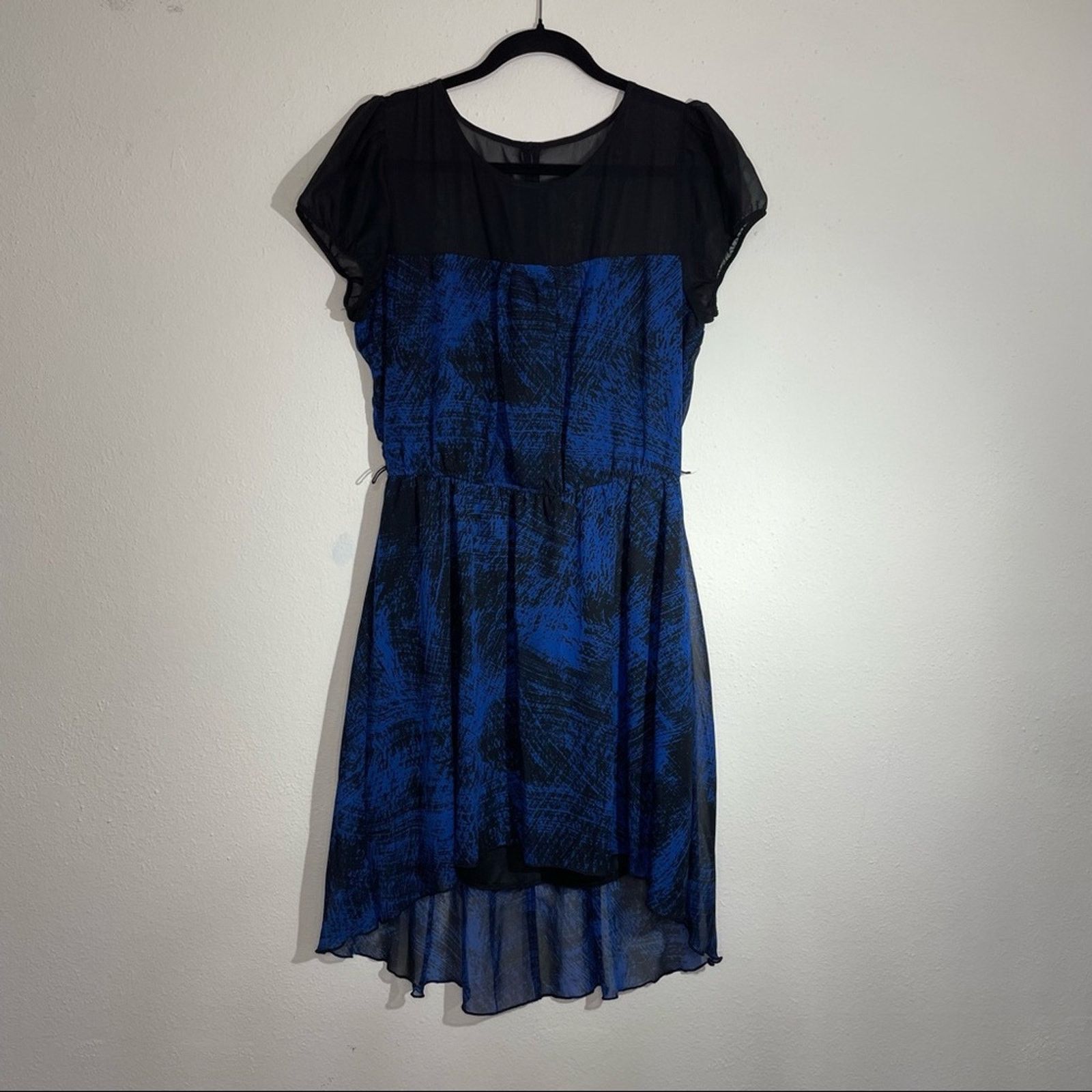 Other TRIXXI Black and Blue High Low Cut Dress Size Large Size L / US 10 / IT 46 - 1 Thumbnail
