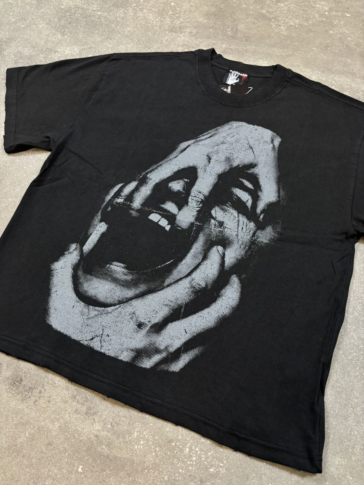 Vintage Warman Open Your Mouth Graphic T-Shirt, Black Size US L / EU 52-54 / 3 - 3 Thumbnail