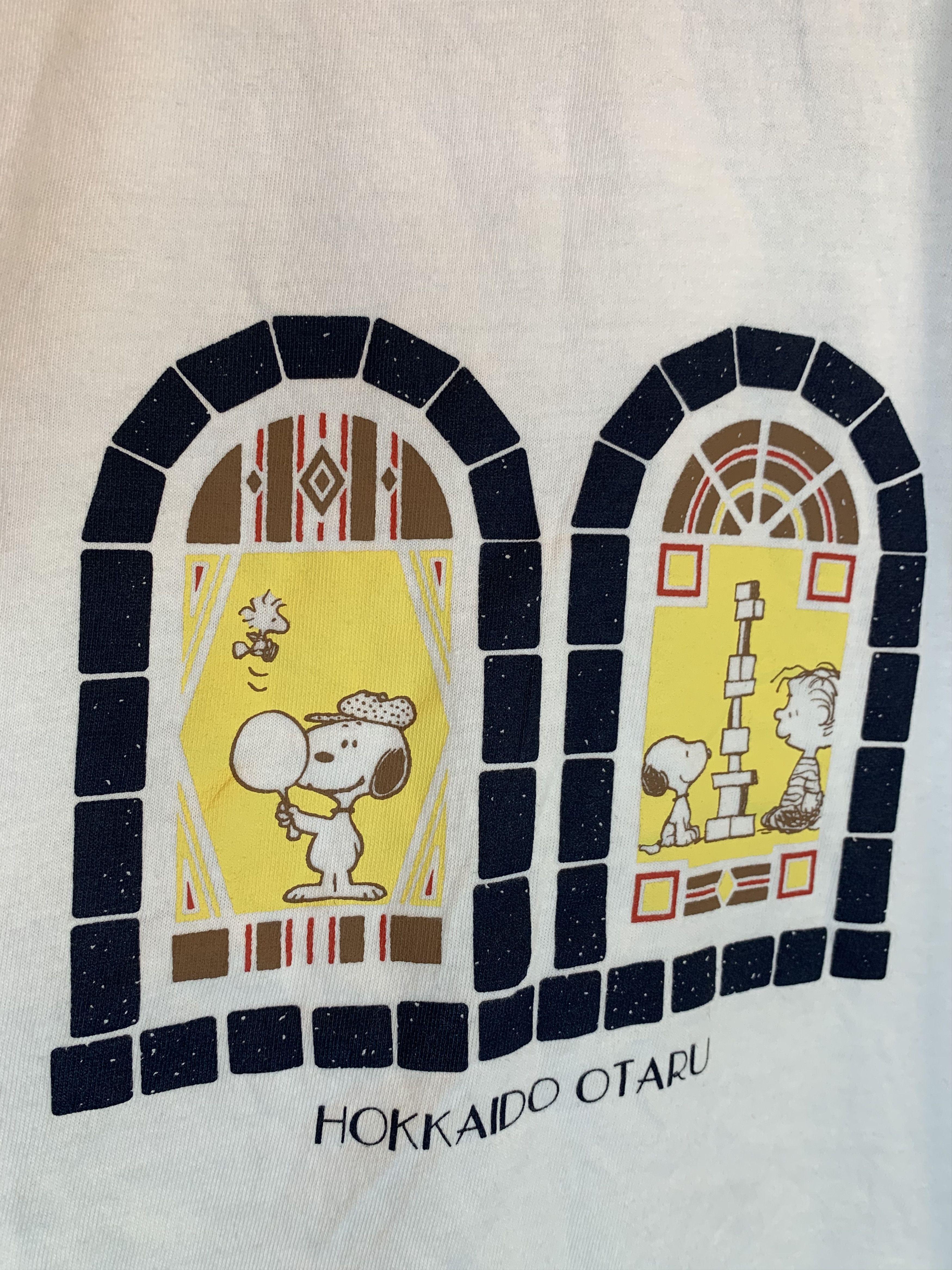 Peanuts *RARE* Peanuts Snoopy Hokkaido Otaru Tea Shop Japan T-Shirt Size US S / EU 44-46 / 1 - 2 Thumbnail
