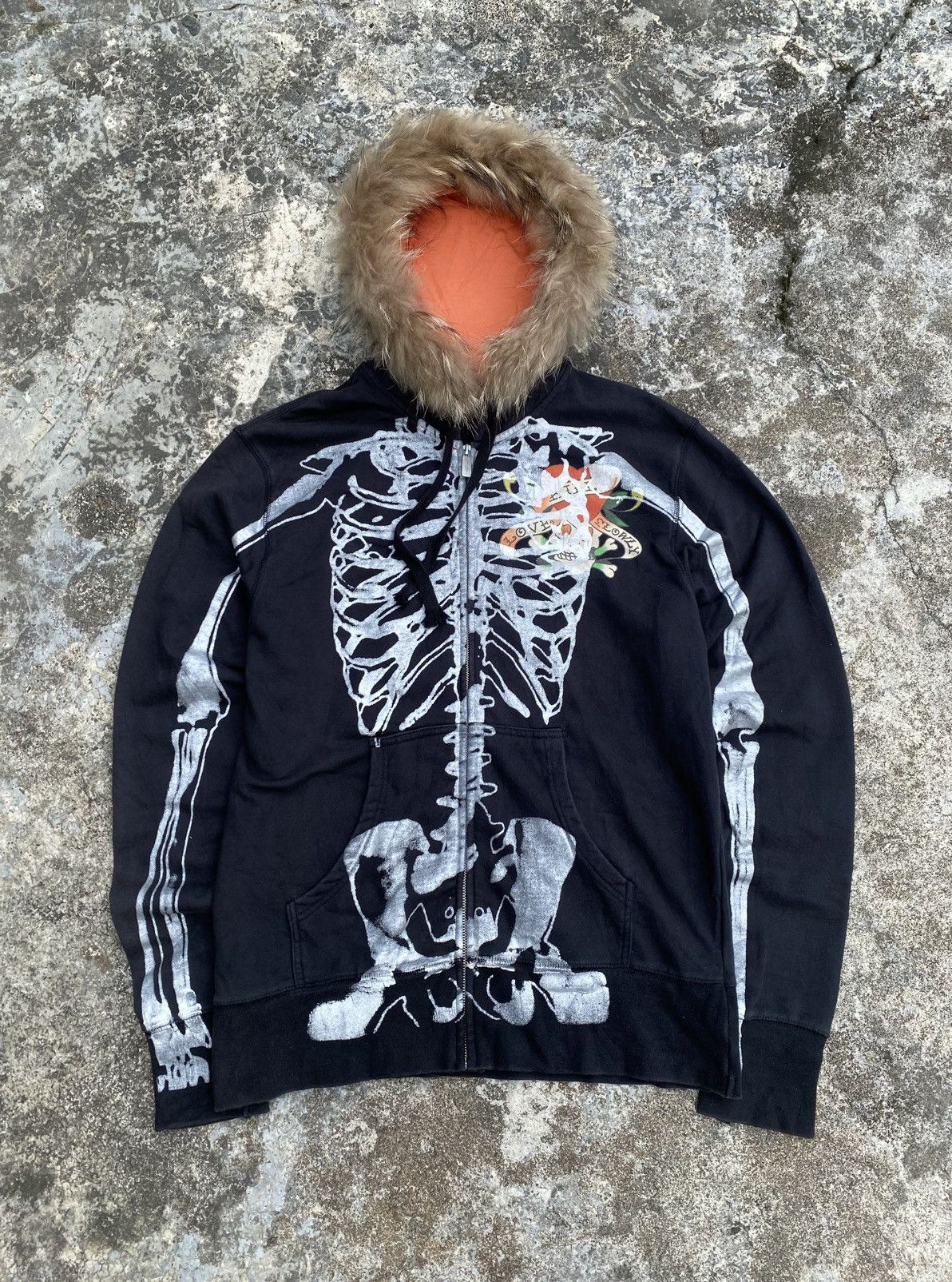Japanese Brand × Vintage Y2K Vintage Black Ed Hardy Hoodie