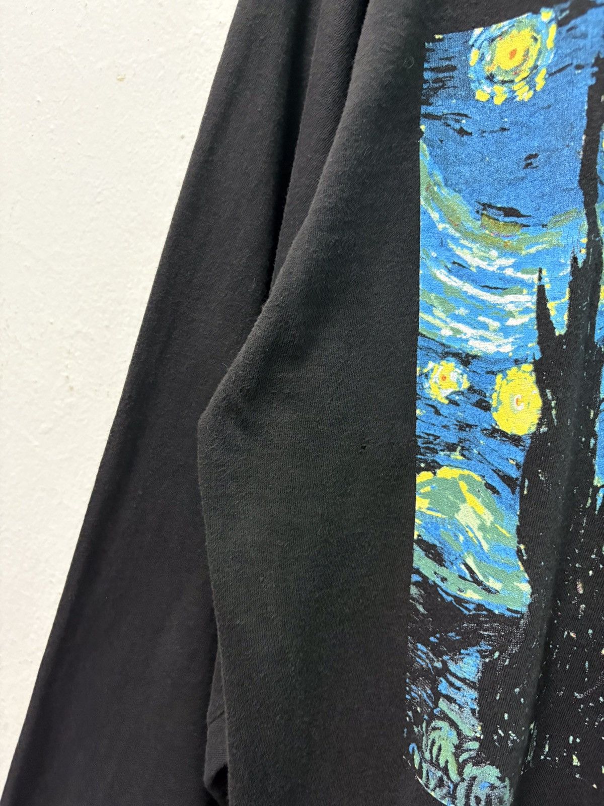 Vintage Rare ! Vintage 90's Van Gogh - The Starry Night L/S T-Shirt Size US M / EU 48-50 / 2 - 6 Thumbnail
