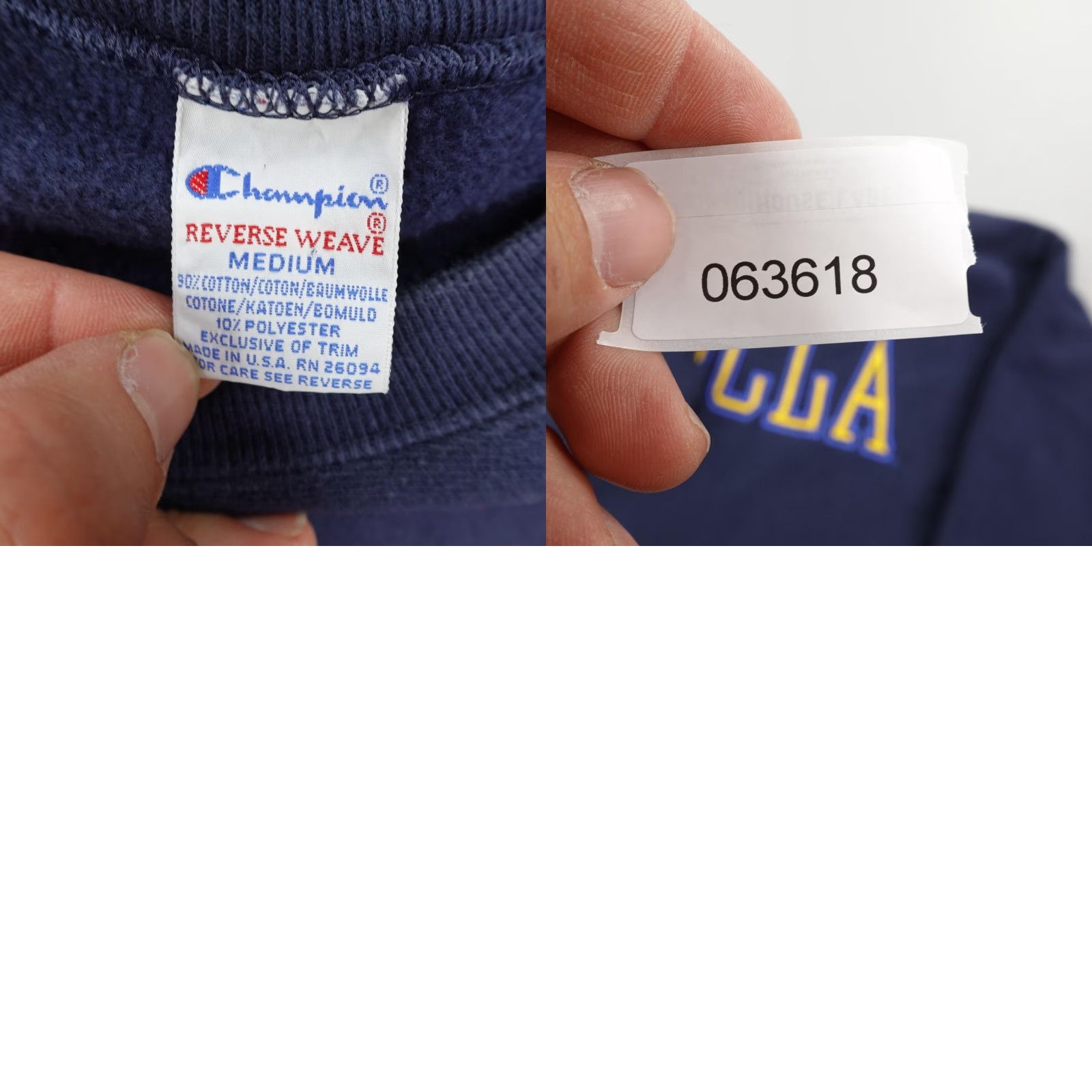 Champion Vintage UCLA Bruins Sweatshirt Mens Medium Blue Champion Reverse Weave Crew 90s Size US M / EU 48-50 / 2 - 8 Thumbnail