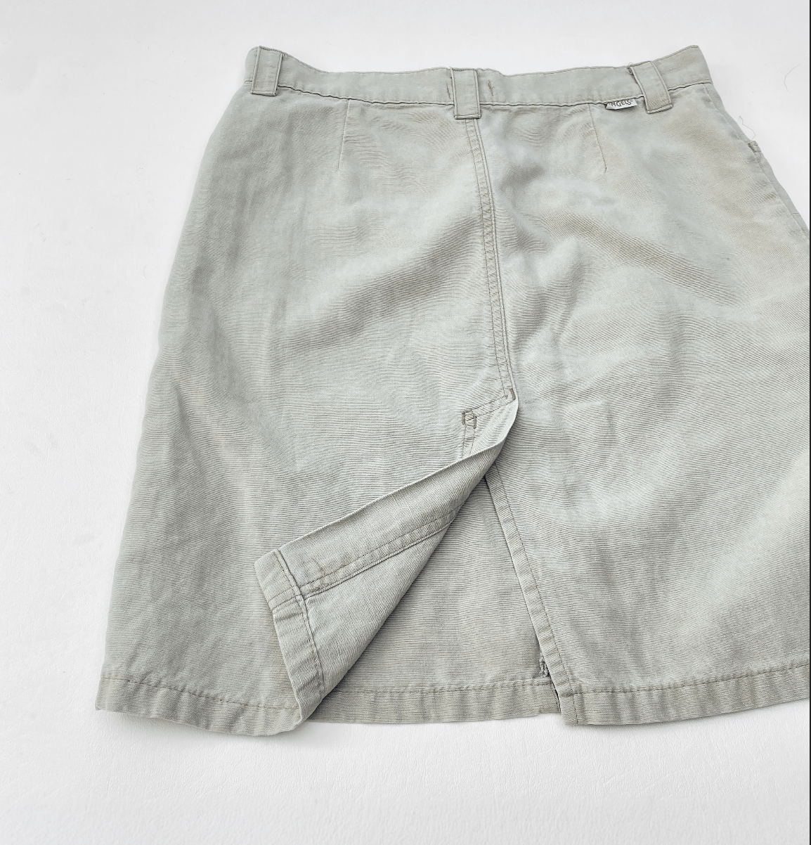 Vintage Khaki Green Utility Skirt - ANGELS Size 28" / US 6 / IT 42 - 9 Thumbnail