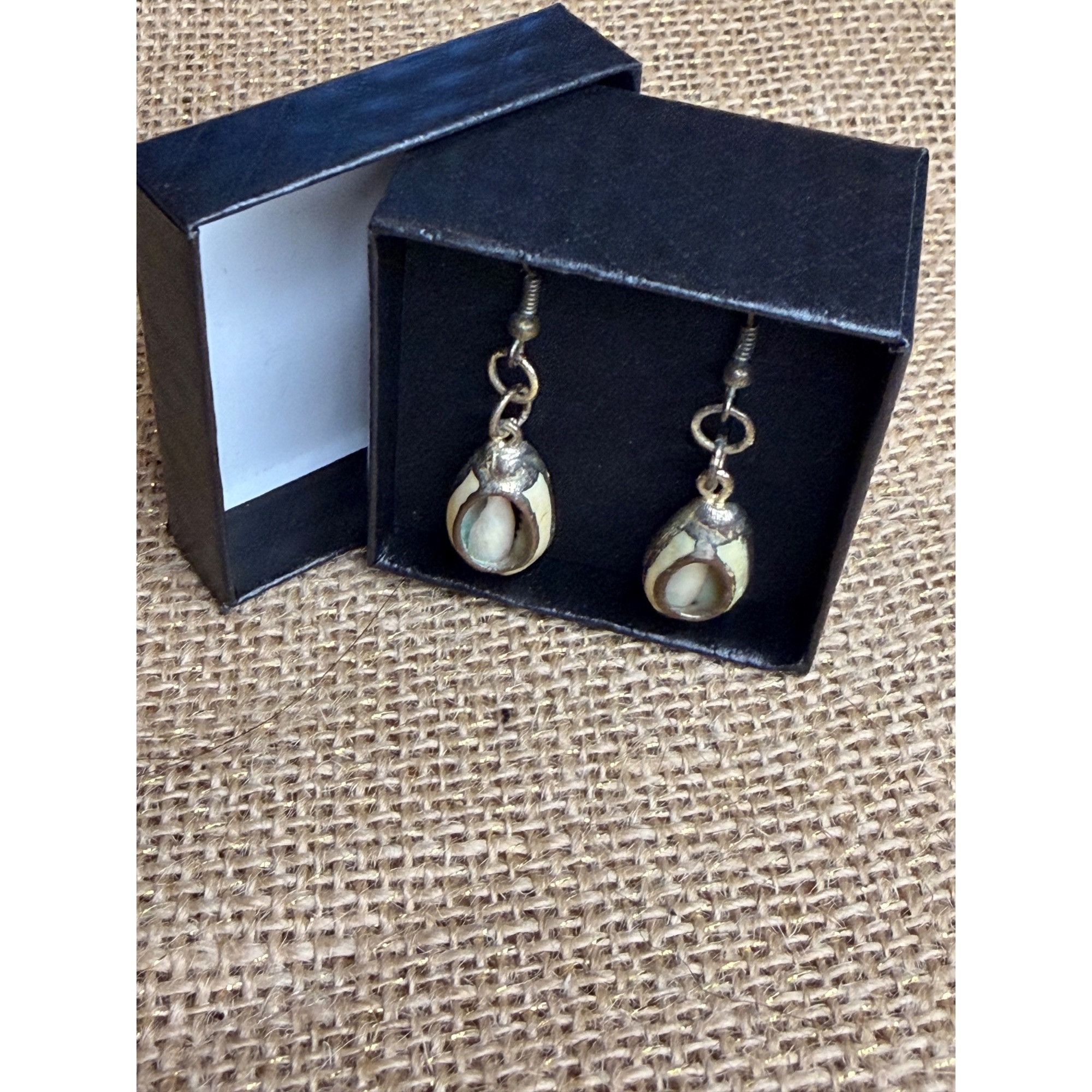 Other Vintage Cowrie Shell Dangle Earrings With Fishhook Backs Size ONE SIZE - 1 Thumbnail