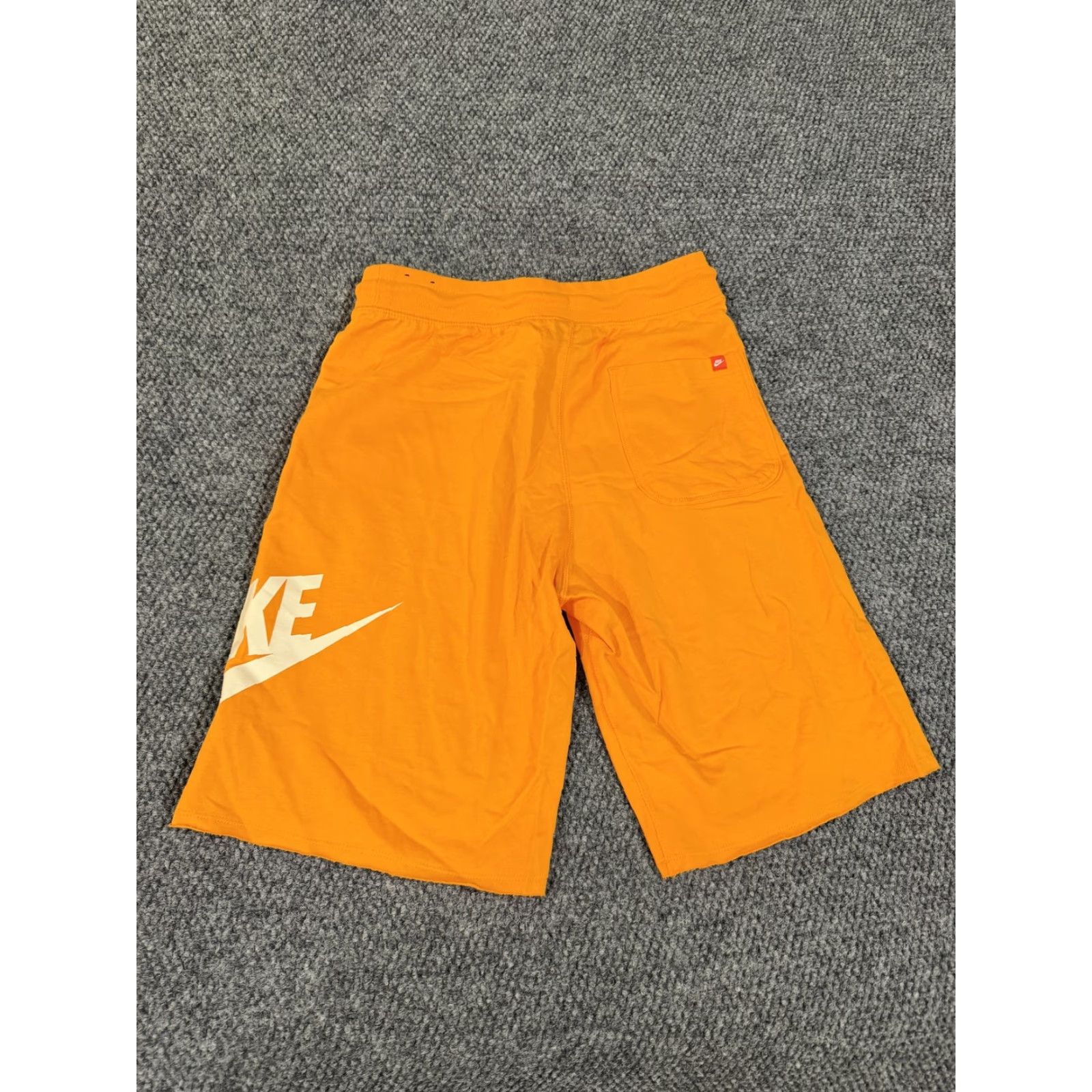 Nike Nike Shorts Mens Small Orange Sweat Elastic Waist Drawstring Logo Pockets Lightweight Breathable 100% Cotton Size US 29 - 5 Thumbnail