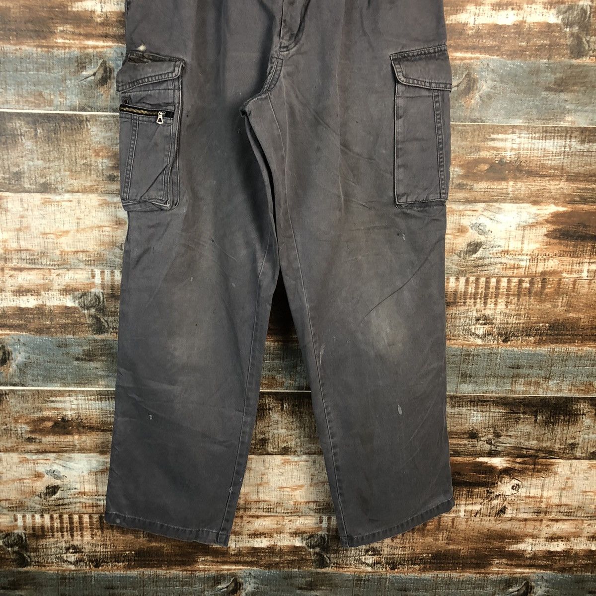 Japanese Brand DL Japanese Brand Grey Cargo Multipocket Pants #C119 Size US 32 / EU 48 - 3 Thumbnail