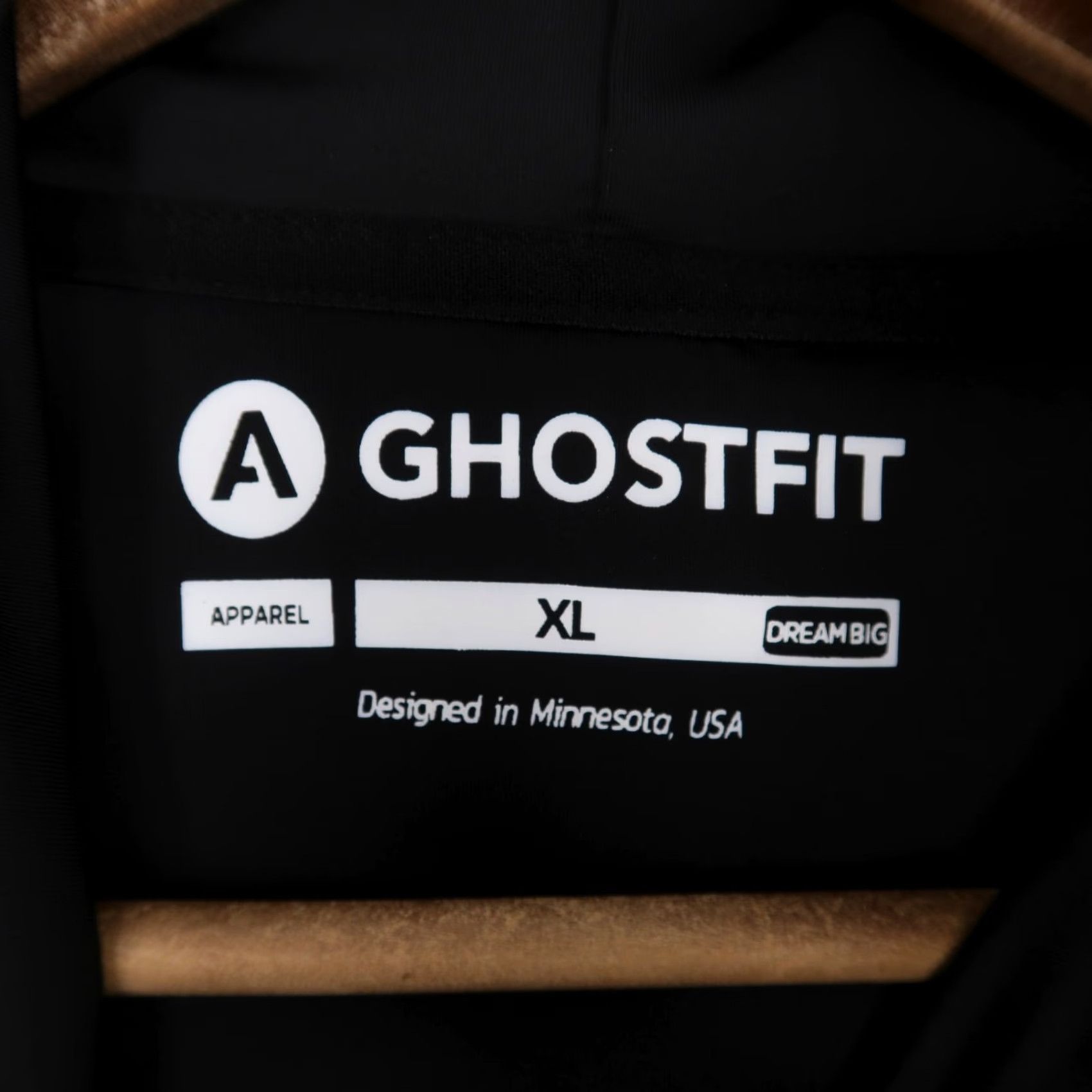 Vintage Ghostfit Hoodie Mens XL Black Pullover Nylon Athletic Gym Hand Pockets Size US XL / EU 56 / 4 - 6 Thumbnail