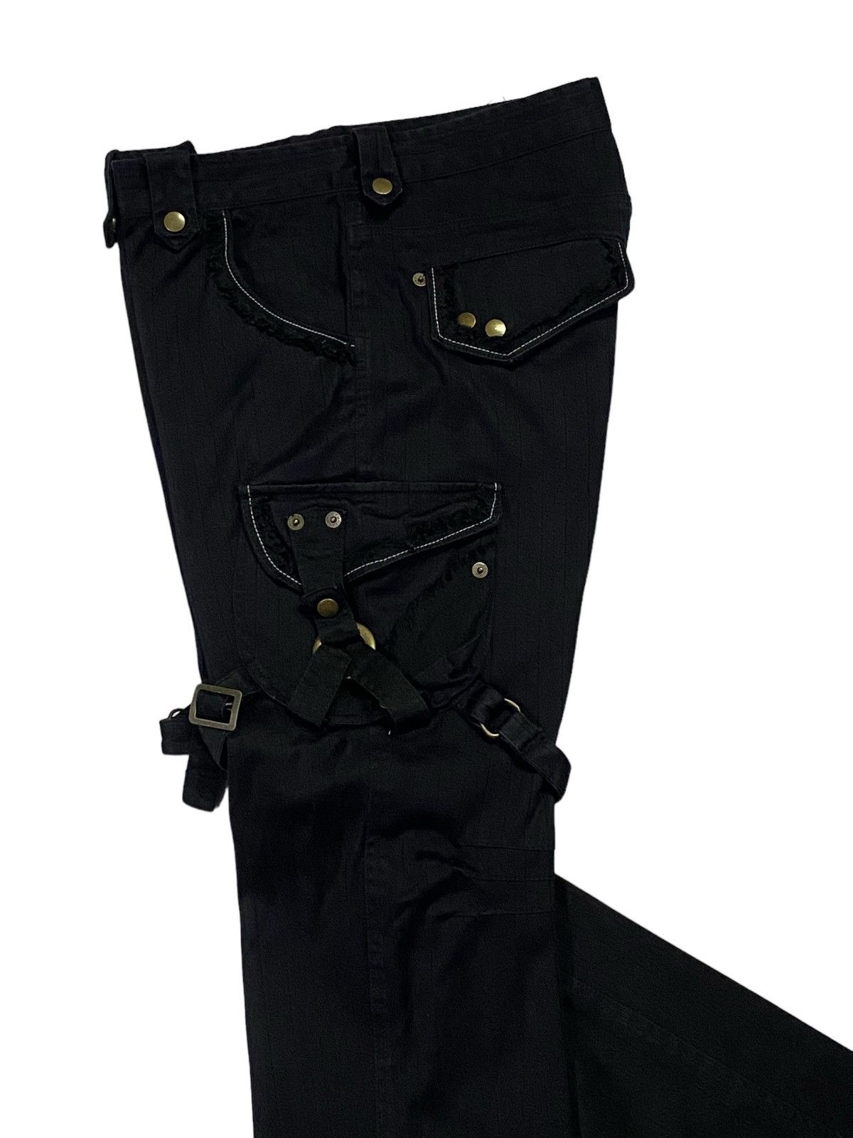 Japanese Brand Japanese brand “APESTIEN” Black Bondage Tactical Cargo Pants Size US 33 - 22 Thumbnail
