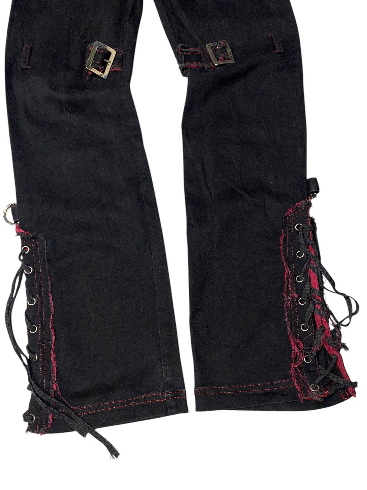 Hysteric Glamour 2000's Gothic Lolita Punk Bondage Laced Up Pants Size US 26 / EU 42 - 7 Thumbnail