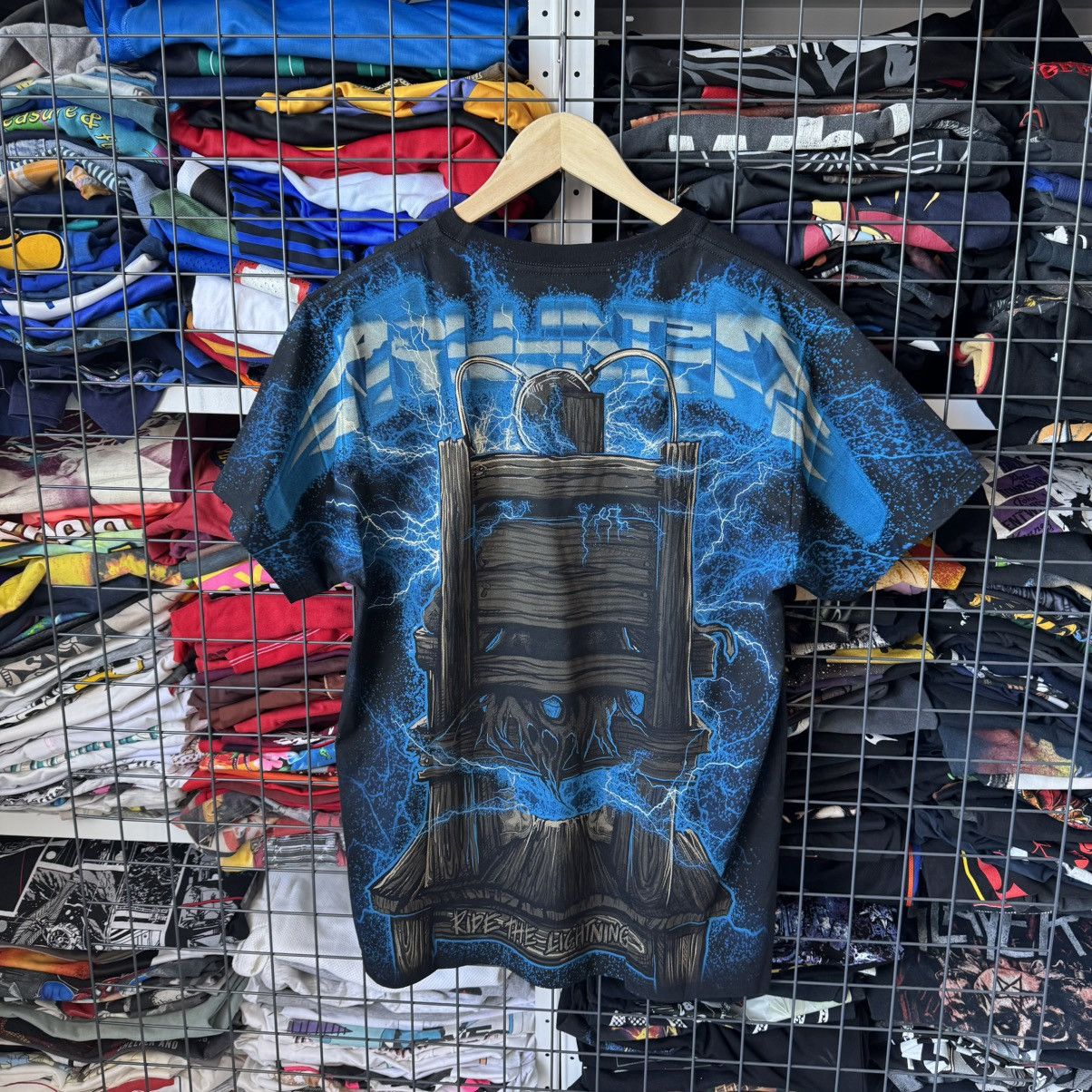 Band Tees Metallica Ride The Lightning Hot Rock AOP Band T-shirt Size US M / EU 48-50 / 2 - 2 Thumbnail
