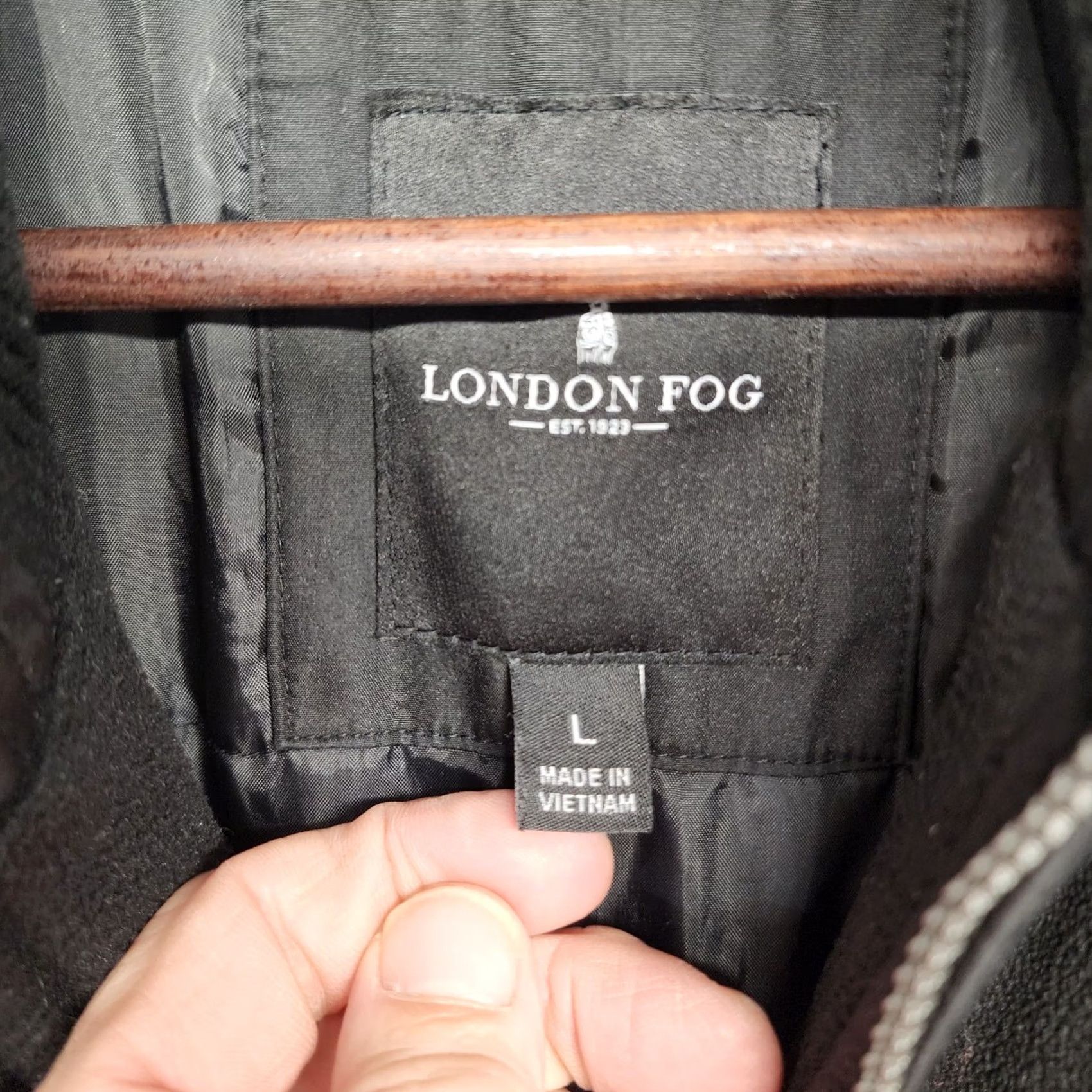 London Fog London Fog Coat Mens Large Black Zip Snap Chores Workwear Fall Winter Mens Size US L / EU 52-54 / 3 - 5 Thumbnail