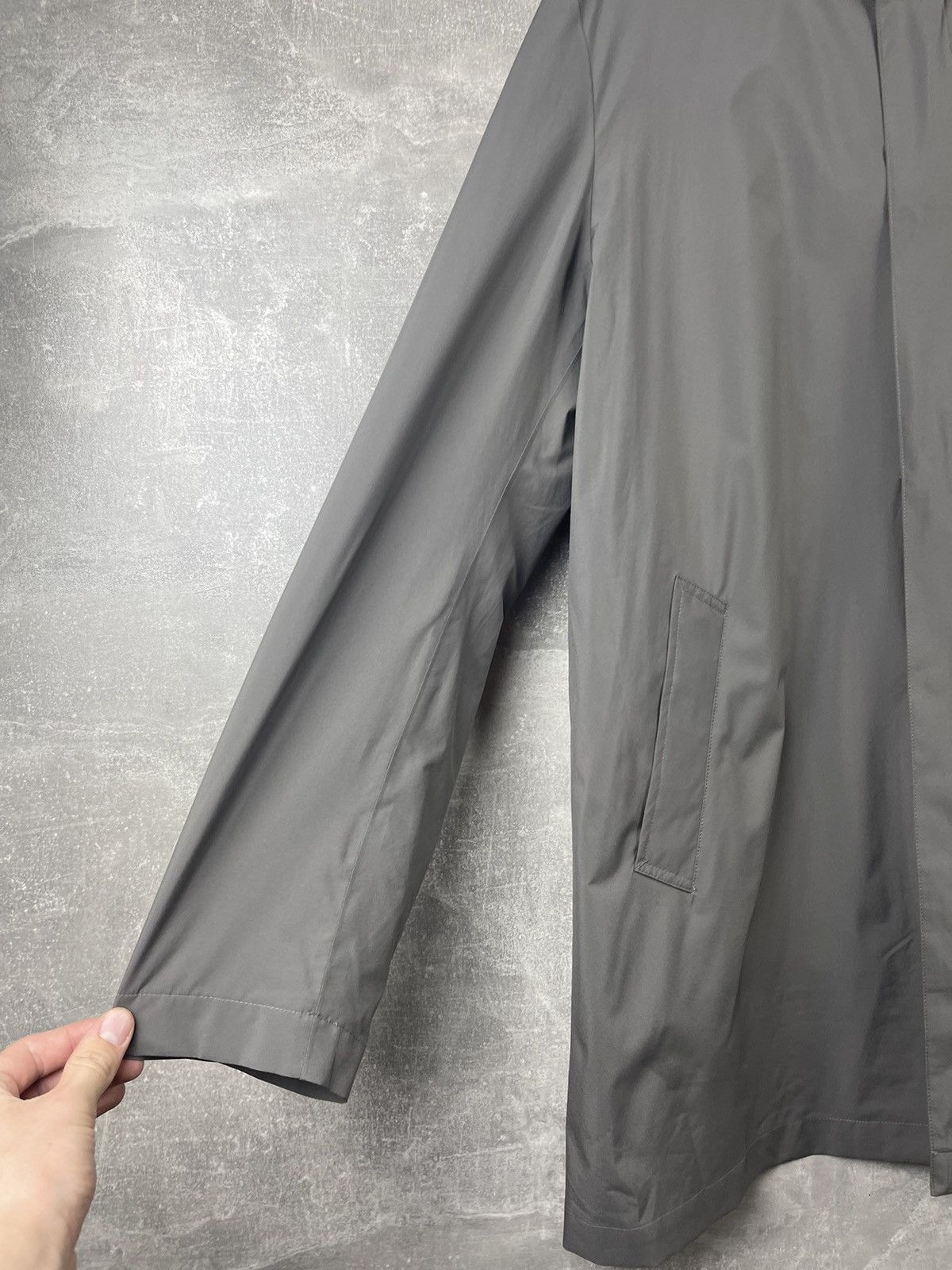 Hackett Hackett London Shower Resistant Hooded Zip Button Rain Coat Size US XL / EU 56 / 4 - 5 Thumbnail