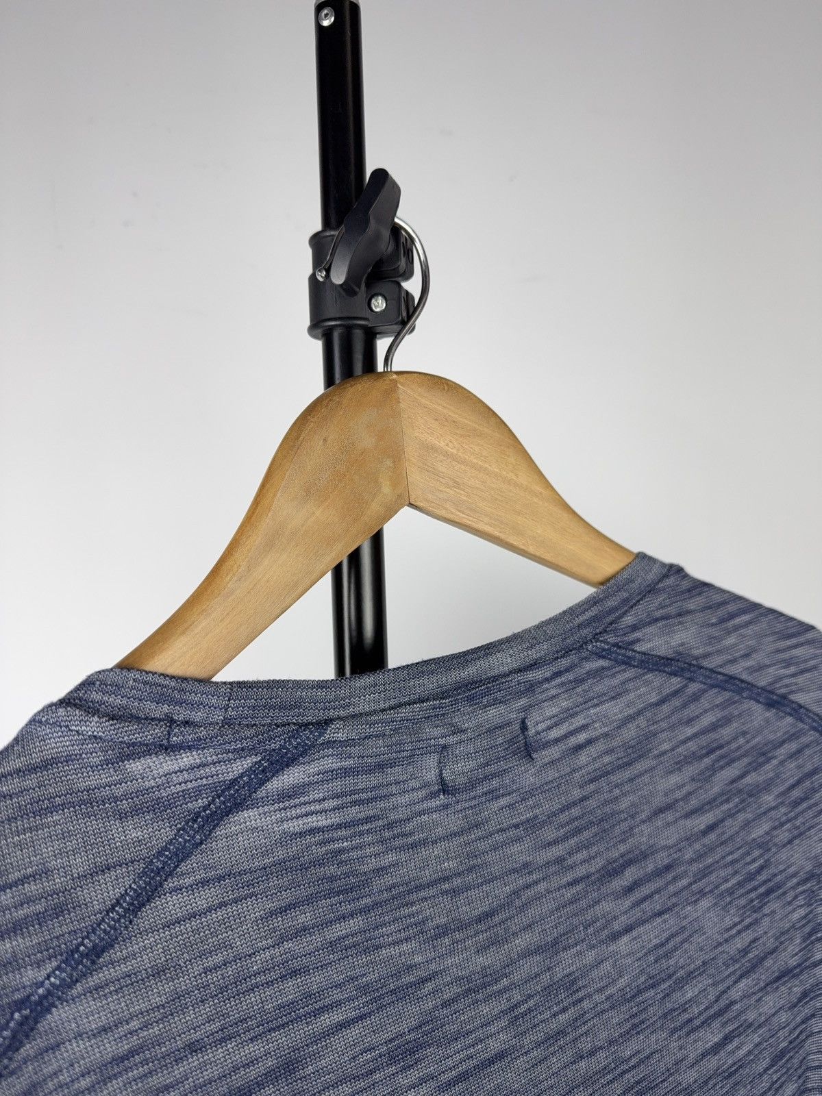 Armani 00s Armani Jeans Italy Blue Melange Stretch T-Shirt Slim Fit Size US M / EU 48-50 / 2 - 16 Thumbnail