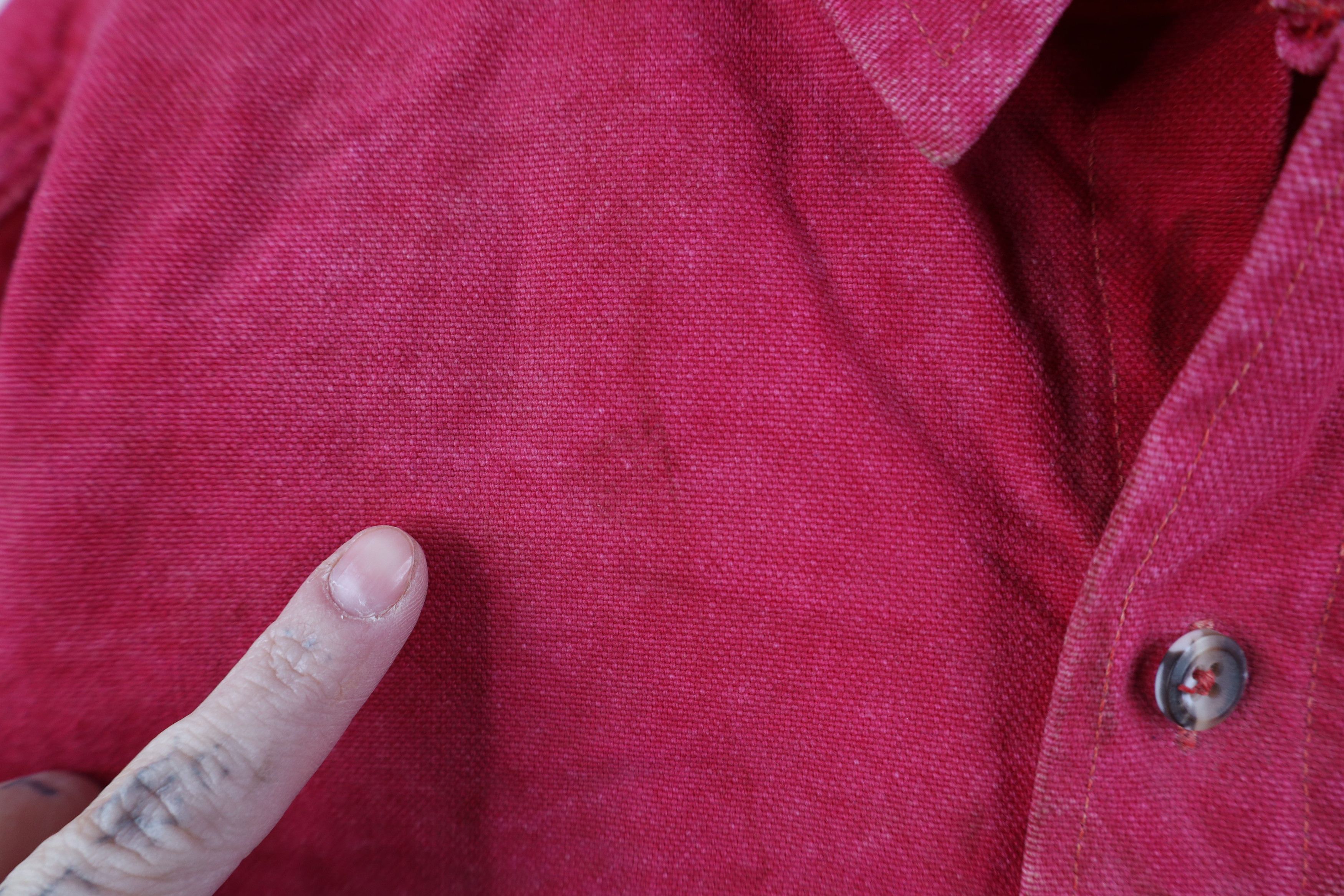 Carhartt Vintage 90s Carhartt Acid Wash Canvas Button Shirt Red USA Size US M / EU 48-50 / 2 - 8 Thumbnail