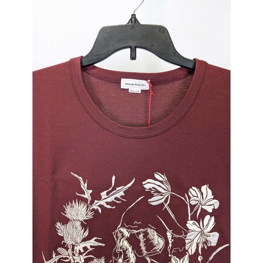 Alexander McQueen o1rshd1 Short Sleeve T-Shirt in Burgundy XL Size US XL / EU 56 / 4 - 4 Thumbnail