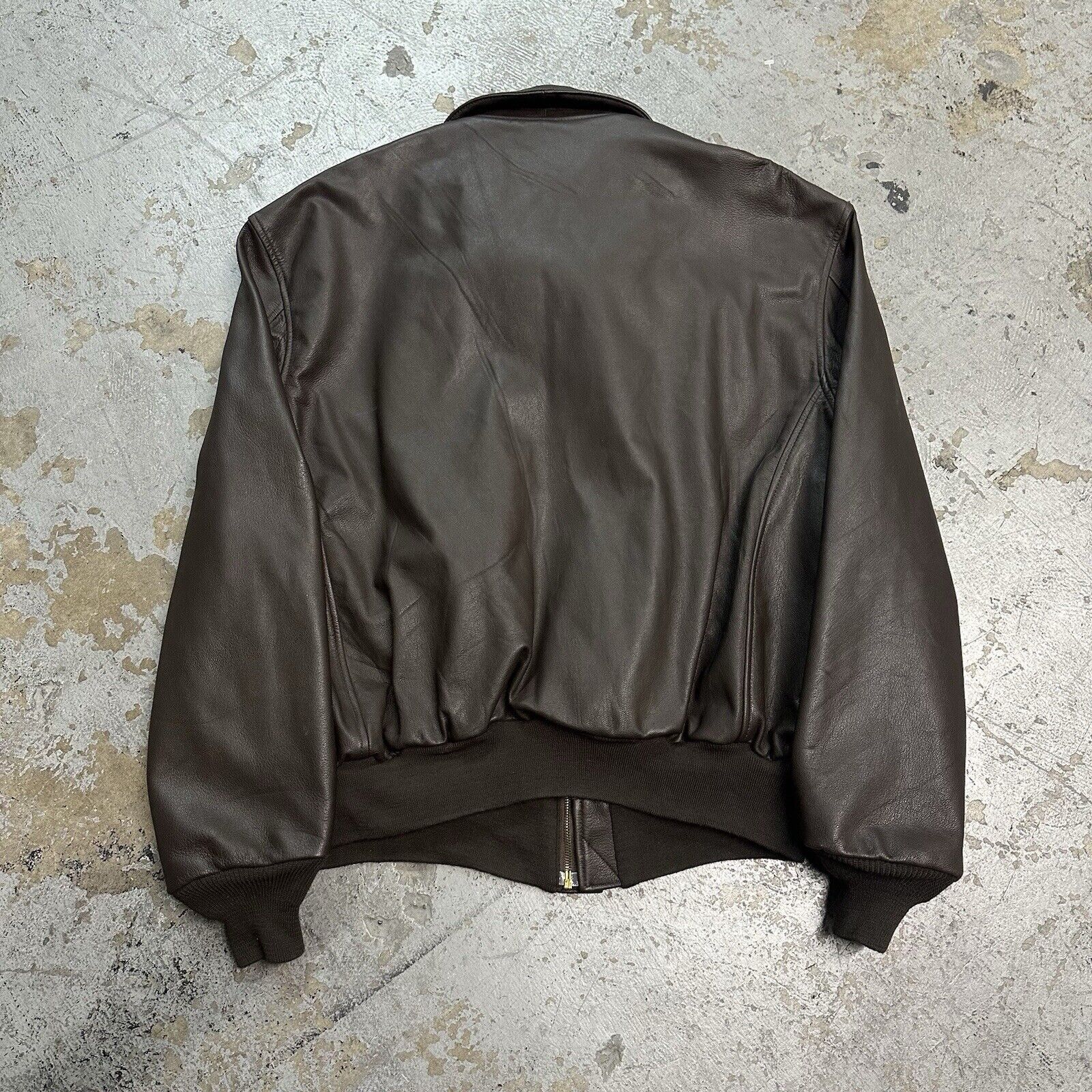 Cooper Vintage Cooper Wings Cast & Crew A2 Flight Leather Jacket Size US XXL / EU 58 / 5 - 4 Thumbnail