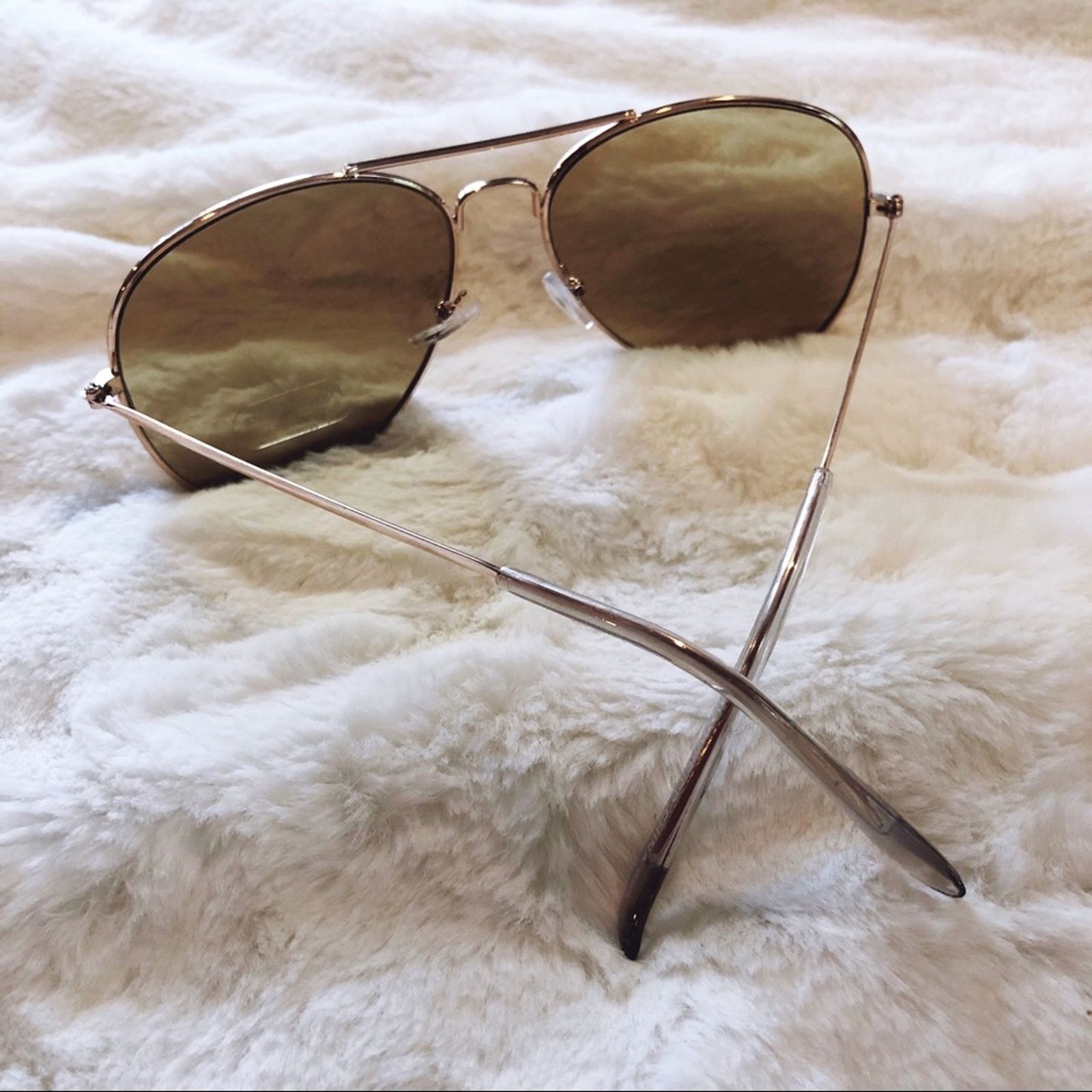 Other Georgia Light Brown Aviator Sunglasses Size ONE SIZE - 8 Thumbnail