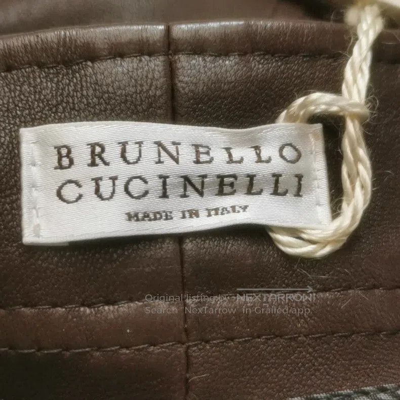 Brunello Cucinelli Brunello Cucinelli Leather solid-colored slim-fit pants Size 27" / US 4 / IT 40 - 5 Thumbnail