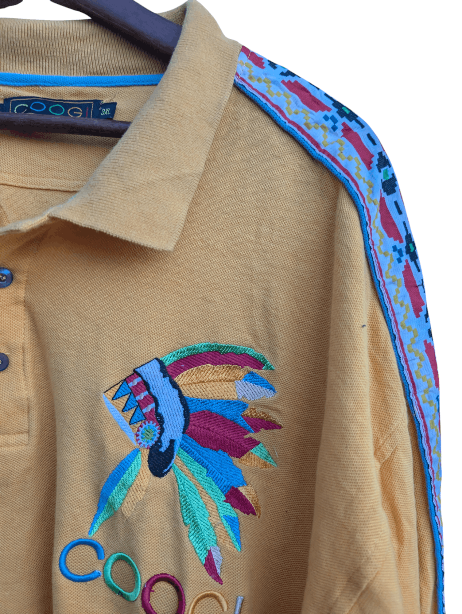Coogi Vintage Coogi Navajo Long Sleeve Tee Size US XXL / EU 58 / 5 - 9 Thumbnail