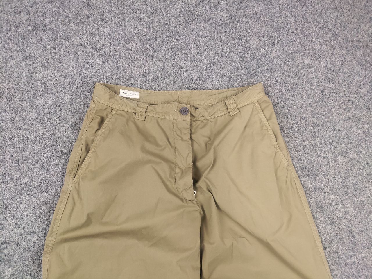 Dries Van Noten Dries Van Noten Design Wide Leg Beige Trouser Chino Pants Size 27" / US 4 / IT 40 - 8 Thumbnail