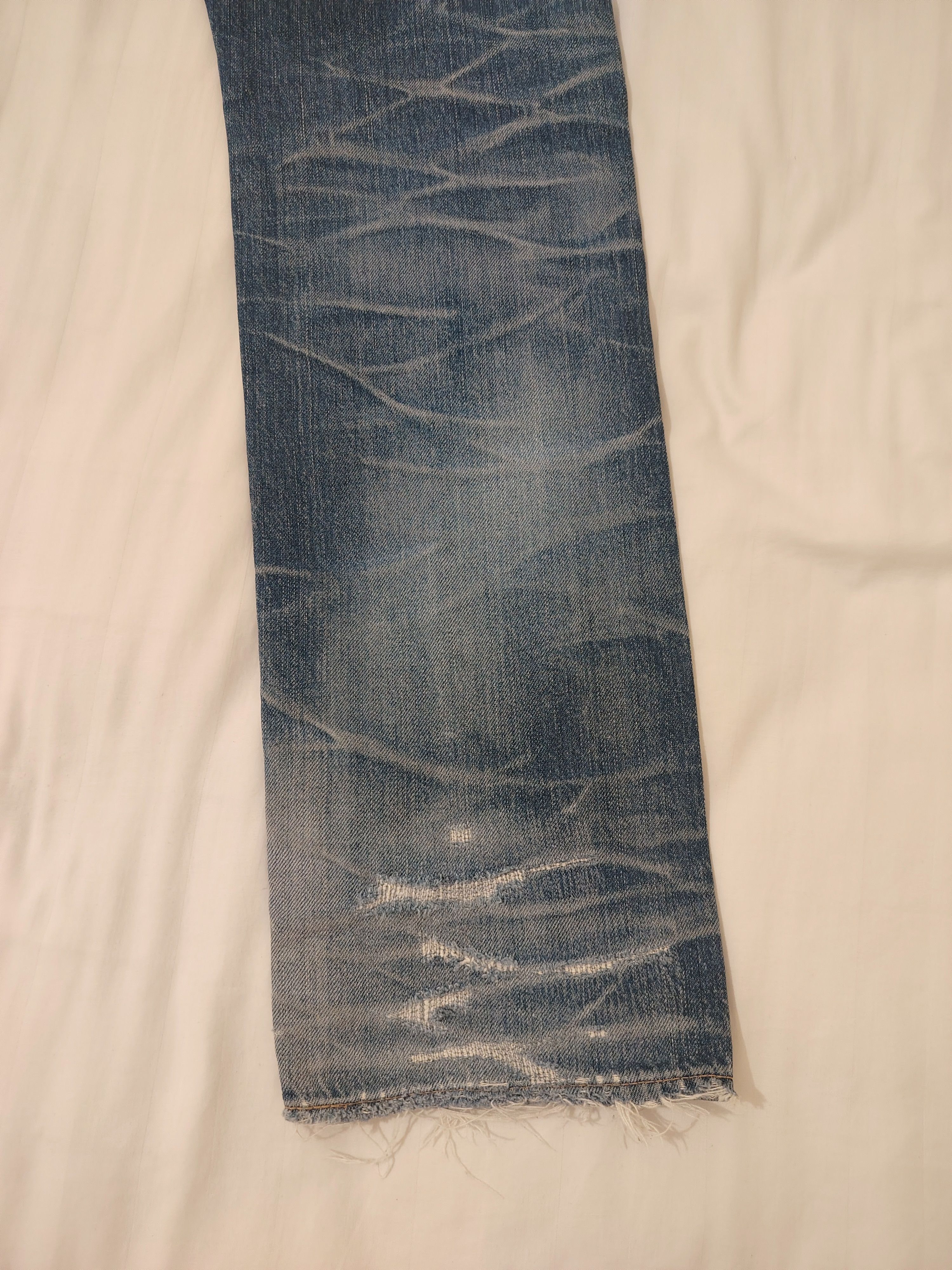 Hysteric Glamour Thrashed Distressed Hysteric Glamour Studded Selvedge Jeans Size US 30 / EU 46 - 23 Thumbnail
