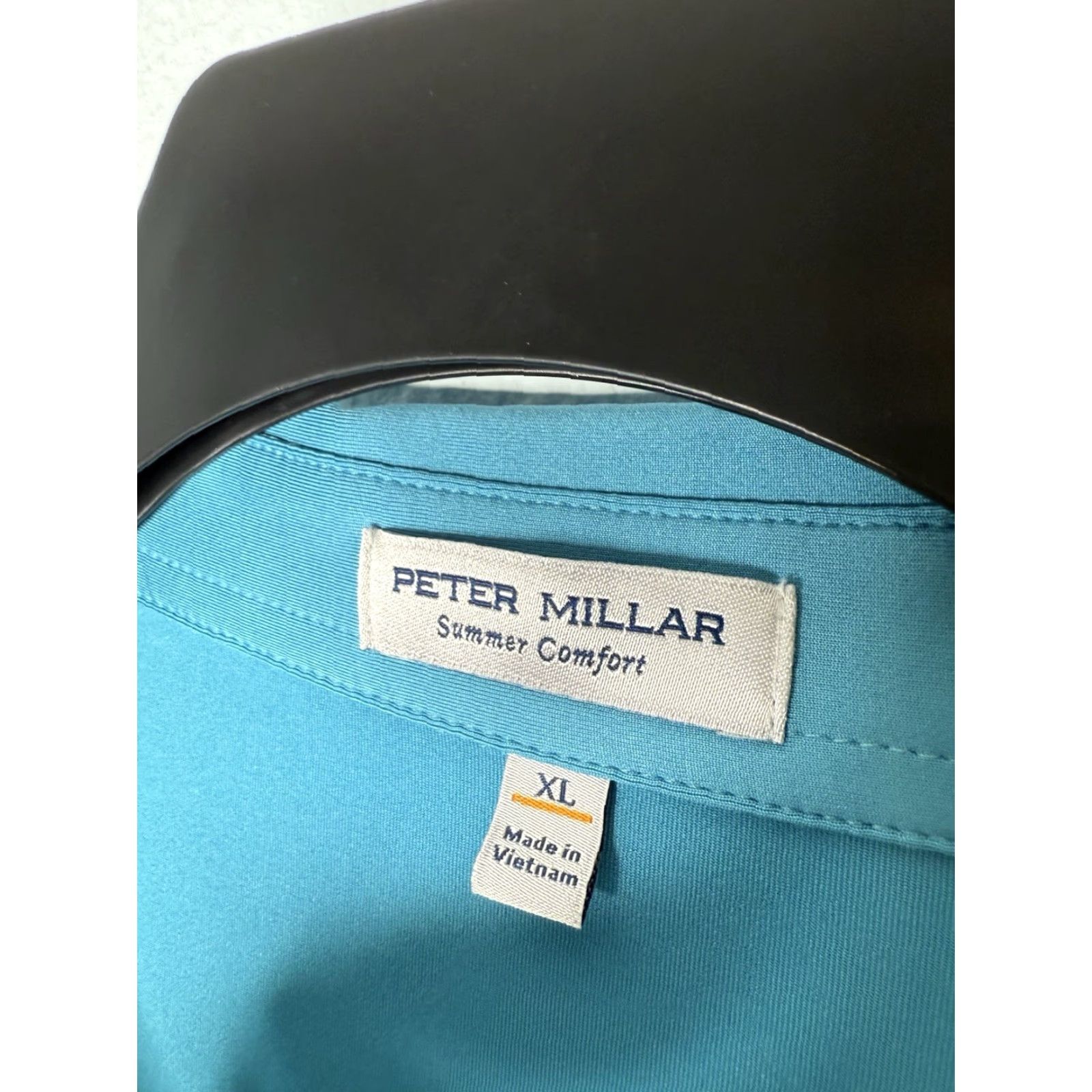 Peter Millar Peter Millar Polo Shirt Short Sleeve Collared Golf Logo Blue XL Mens Summer Comfort Breathable Moisture Wicking Polo Shirt Size US XL / EU 56 / 4 - 3 Thumbnail