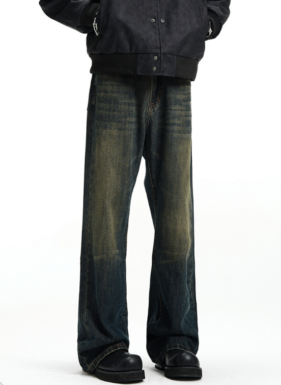 Japanese Brand × Jean Vintage distressed straight Cleanfit loose casual jeans Size US 32 / EU 48 - 6 Thumbnail