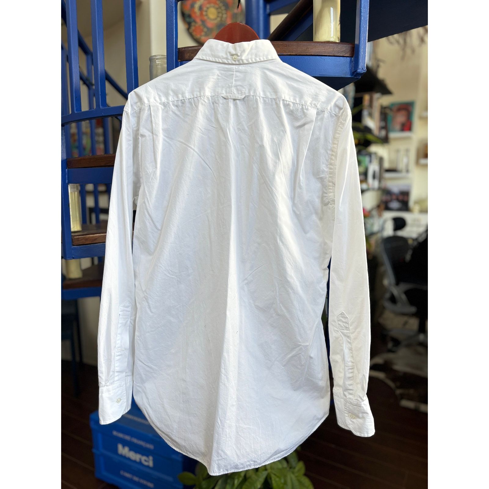 Thom Browne Thom Browne White Oxford LS Button Down (Size 5 XXL) Size US XXL / EU 58 / 5 - 2 Thumbnail
