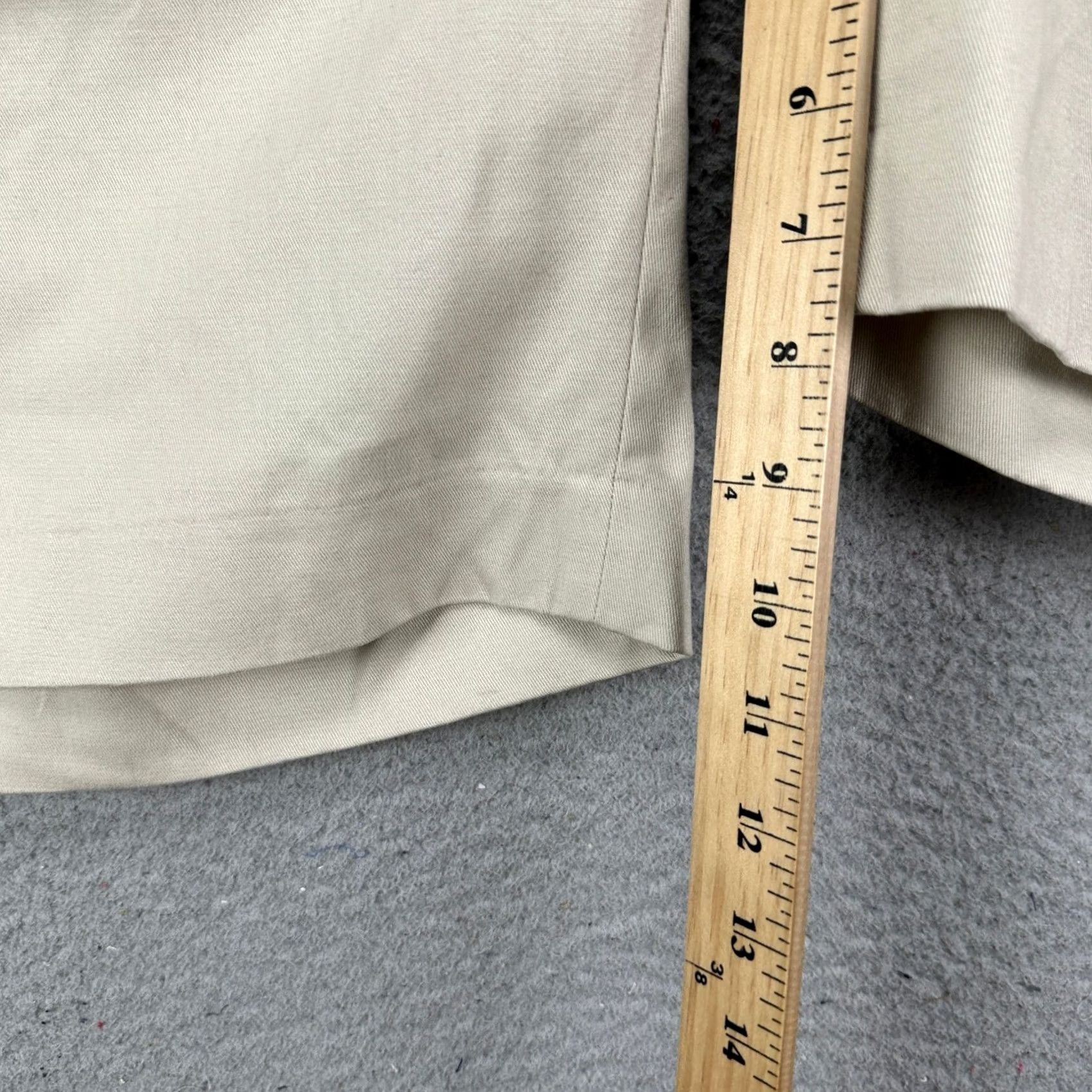 Vintage Peter Christian Mens Khaki Shorts 56 Beige Flat Front Pocket Casual Cotton NEW Size US 40 / EU 56 - 7 Thumbnail