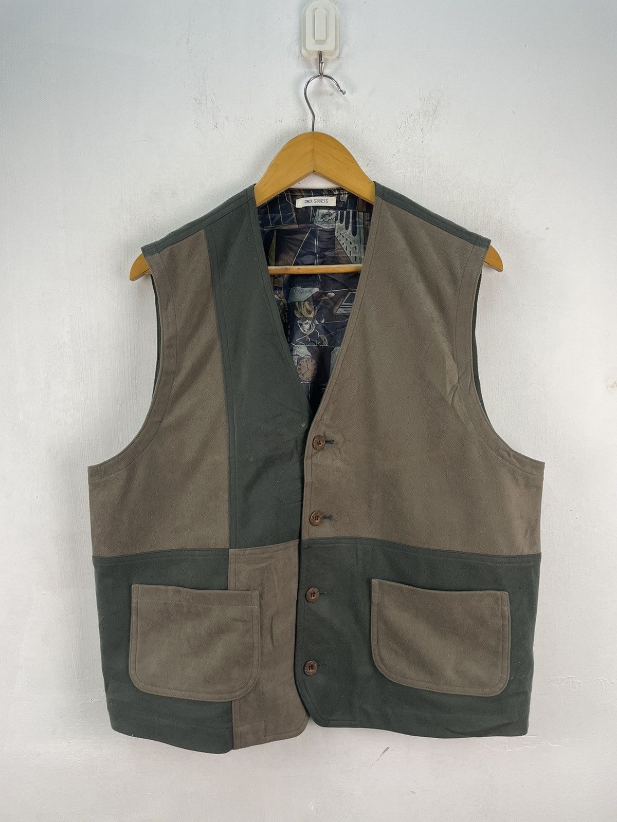 Japanese Brand × Vintage Vintage Cimca Sports Patchwork Jacket Vest Art Size US L / EU 52-54 / 3 - 1 Thumbnail