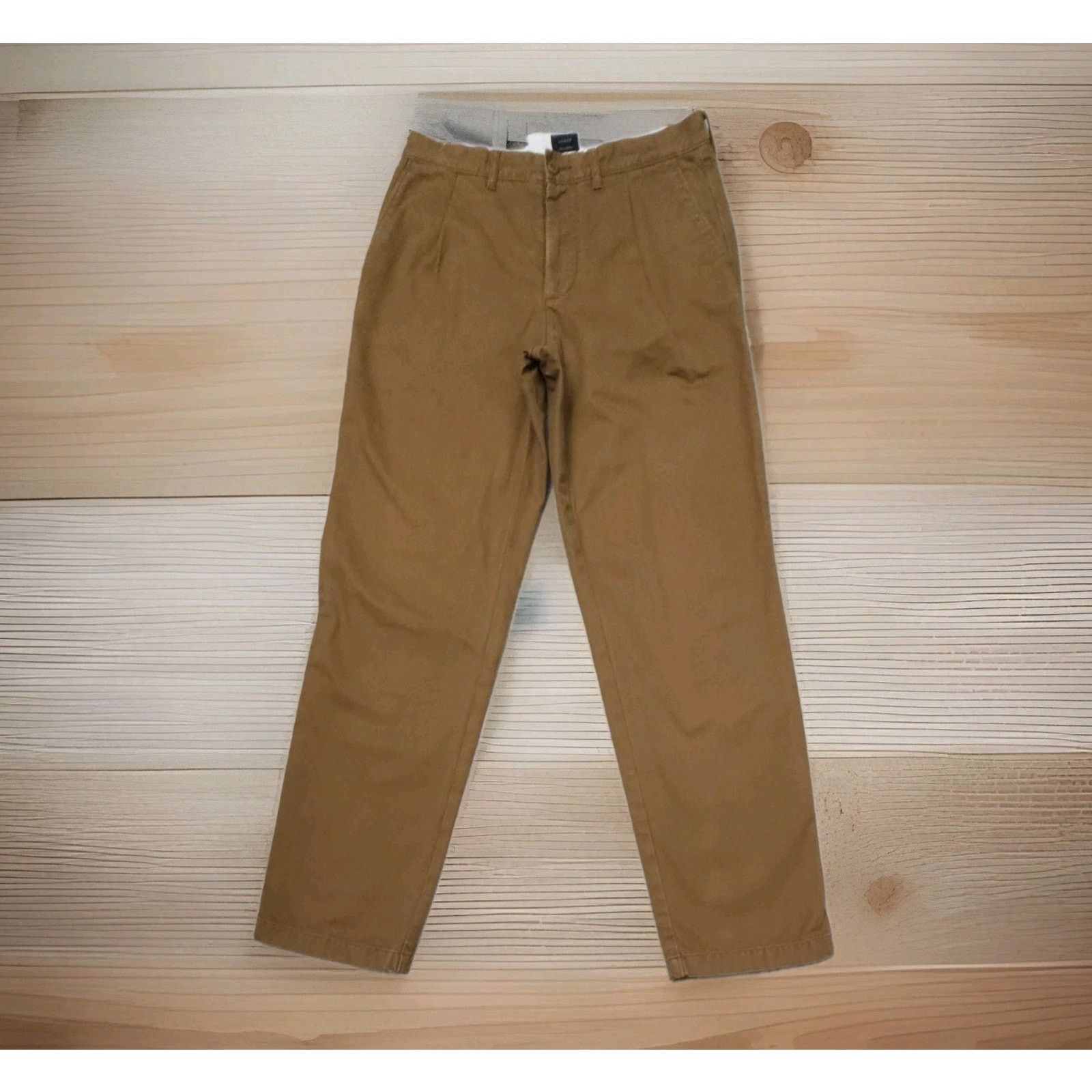 J.Crew J.Crew Pleated Relaxed Cotton Canvas Trouser Pants Recycled Size US 29 - 1 Thumbnail