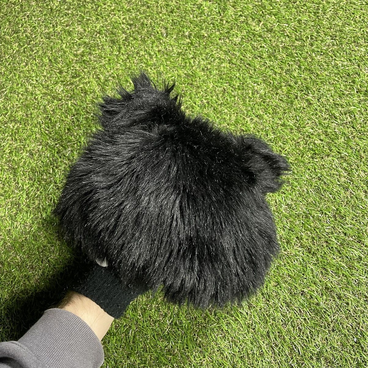 Vintage Vintage Y2K Black Fuzzy Beanie Alt Grunge Ushanka Graphic OS Size ONE SIZE - 3 Thumbnail