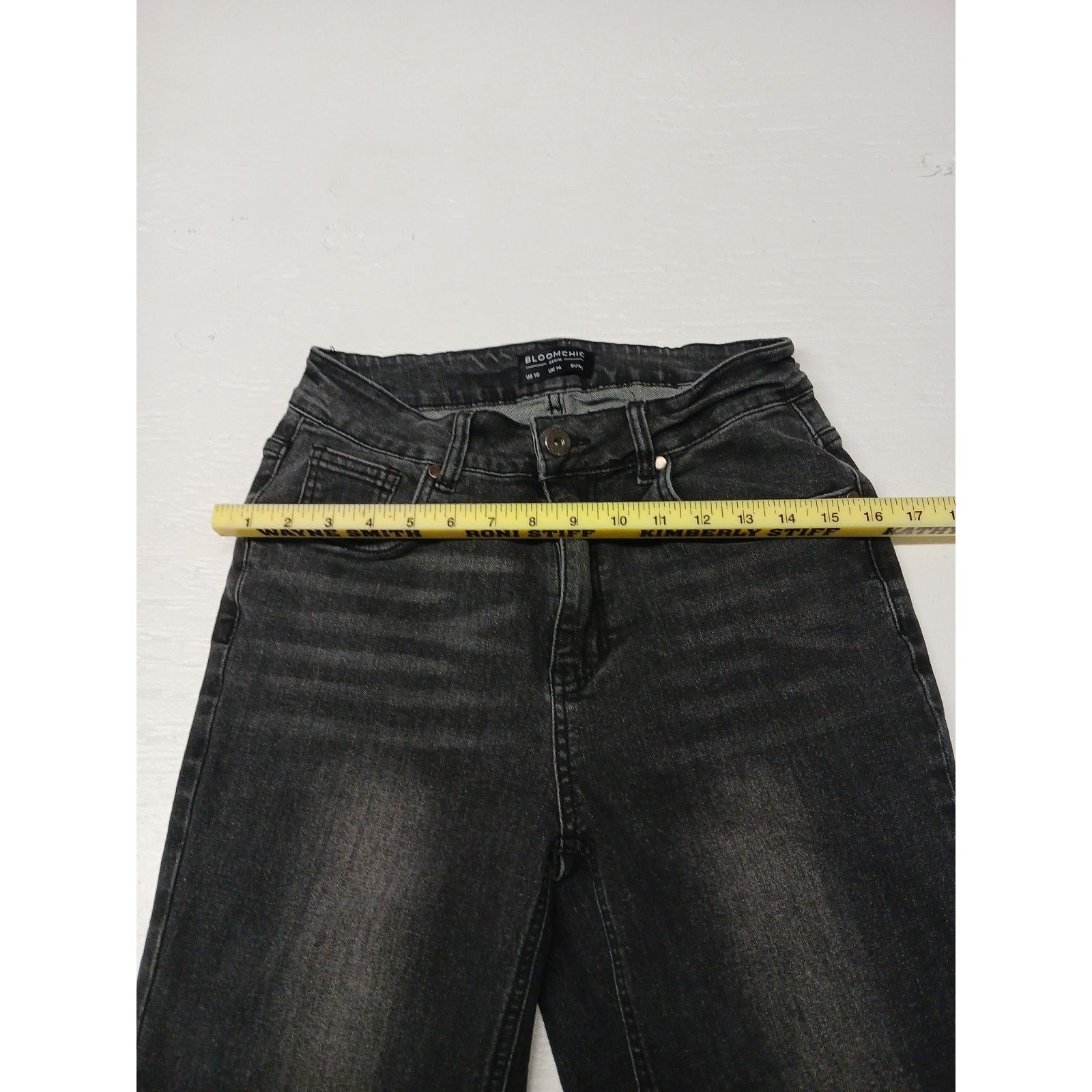Other Bloomchic Denim Black (10) Comfort Straight Fit Jeans Size 32" / US 10 / IT 46 - 5 Thumbnail