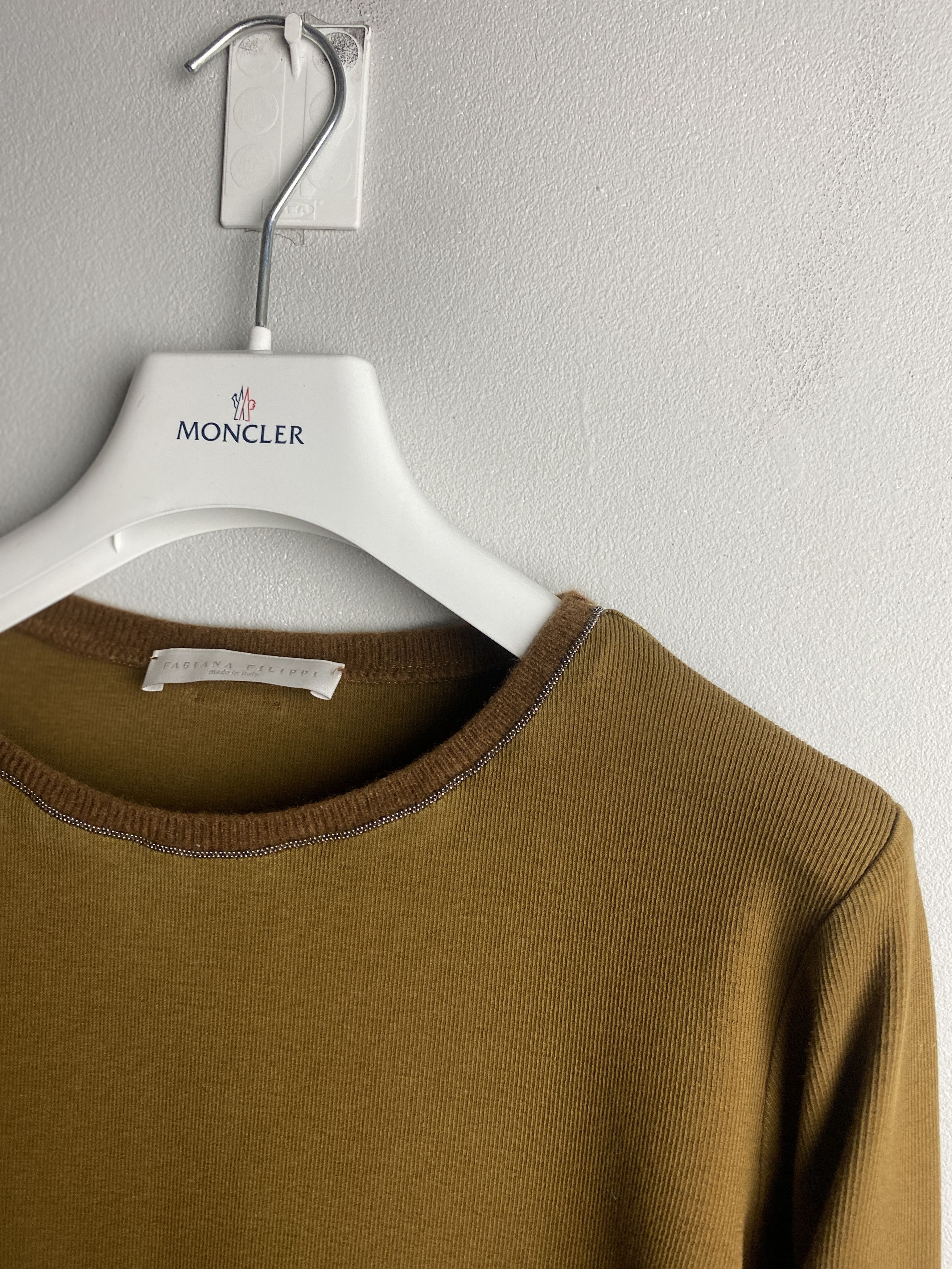 Fabiana Filippi Fabiana Filippi cotton long sleeve lightweight sweater Size S / US 4 / IT 40 - 2 Thumbnail