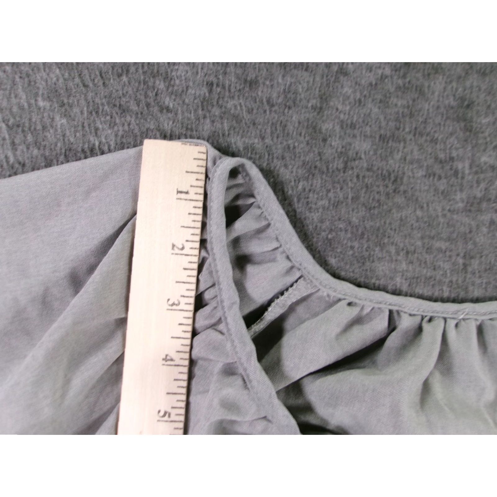 Vintage VINTAGE Top Women XXL Gray Peasant Long Sleeve Tassel Boho Floral Embroidered Summer Size XXL / US 16-18 / IT 52-54 - 4 Thumbnail