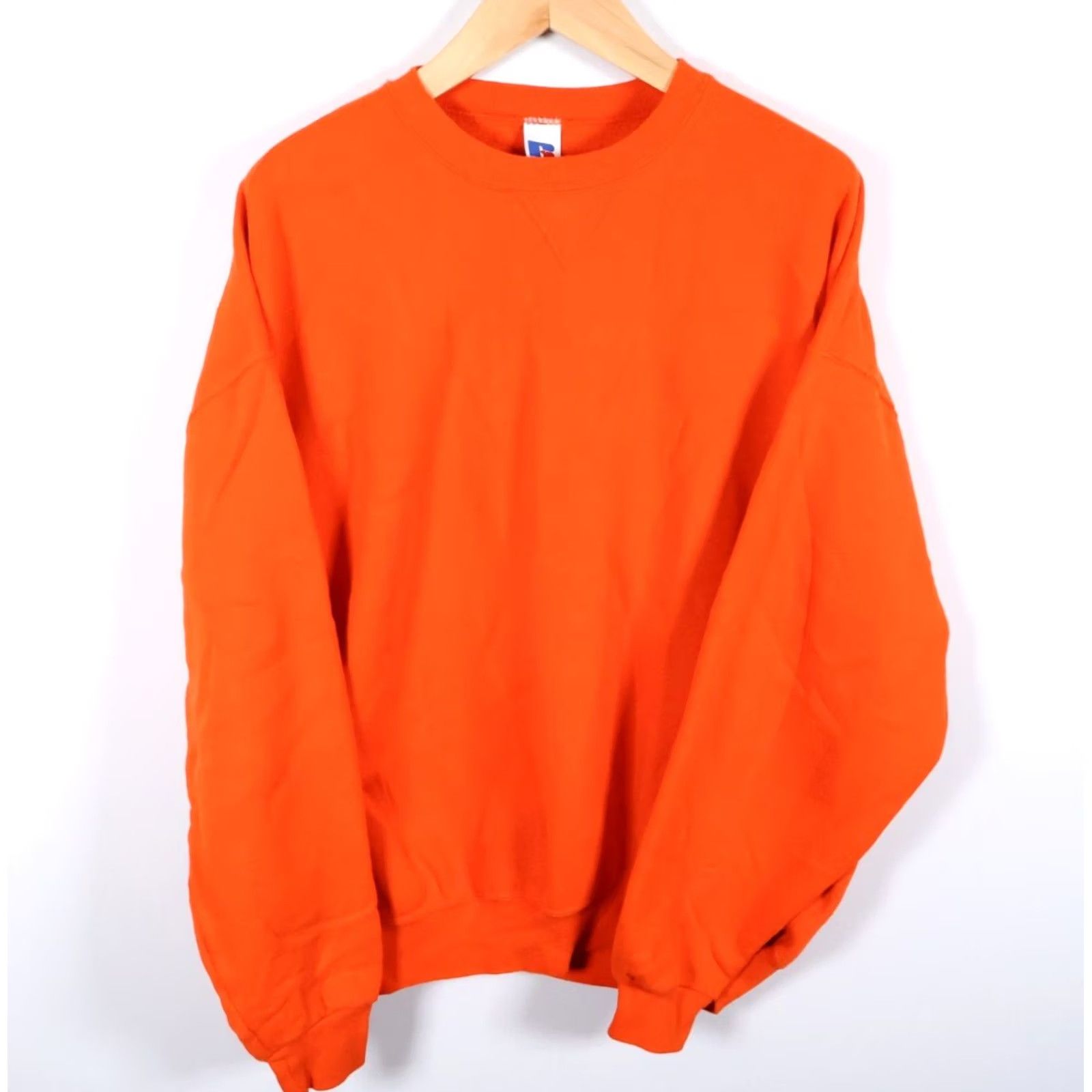 Russell Athletic VINTAGE Russell Athletic Sweatshirt Men 2XL Orange Crewneck Solid 50/50 Y2K Size US XXL / EU 58 / 5 - 2 Thumbnail