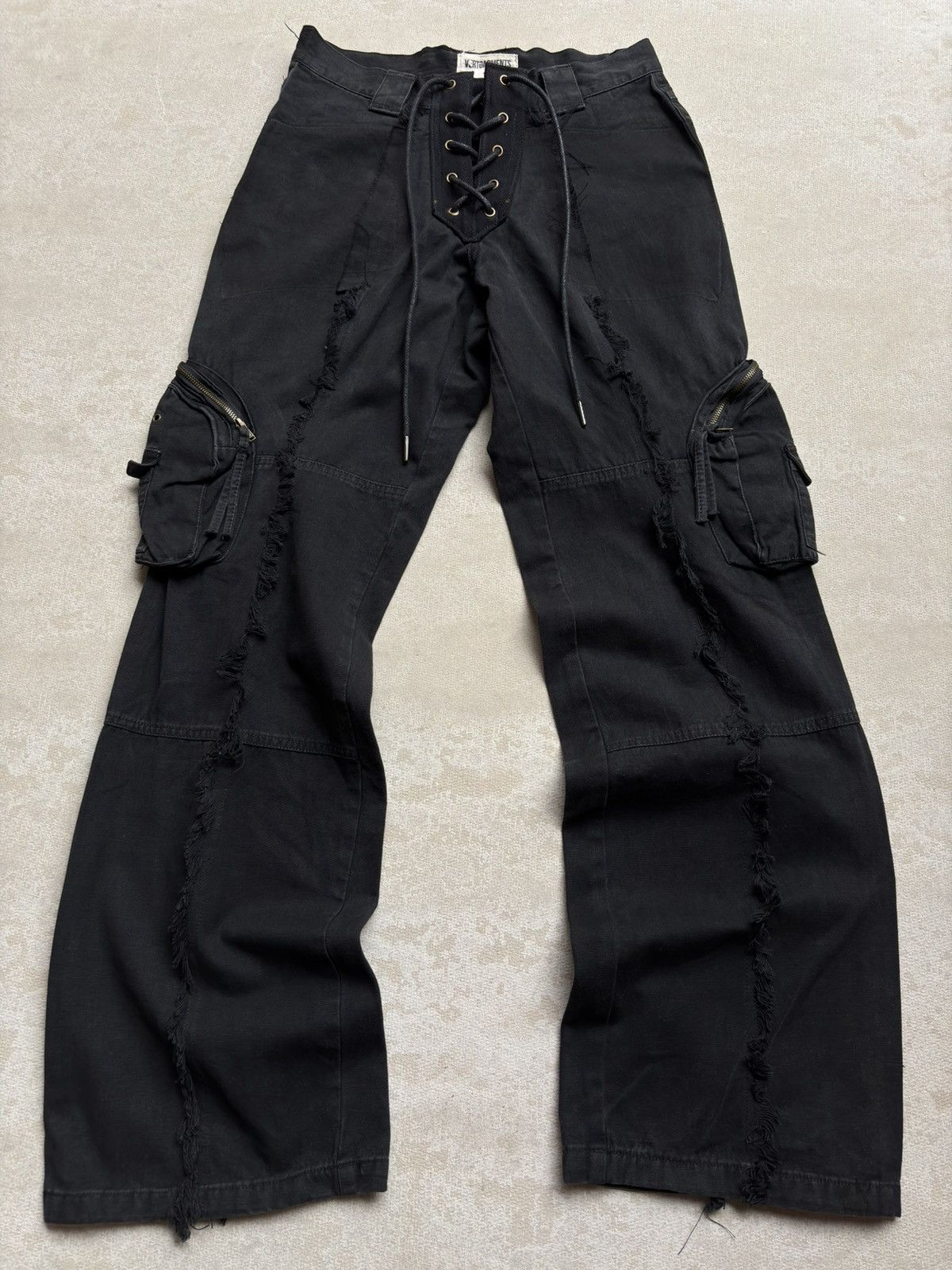 PPFM VERTGARMENTS frayed cargo pants Size US 26 / EU 42 - 1 Thumbnail